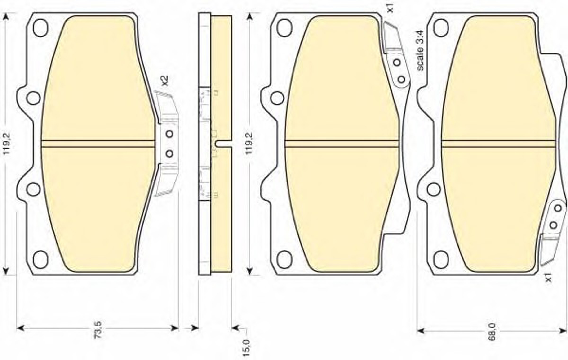 Колодки тормозные дисковые GIRLING 6107979