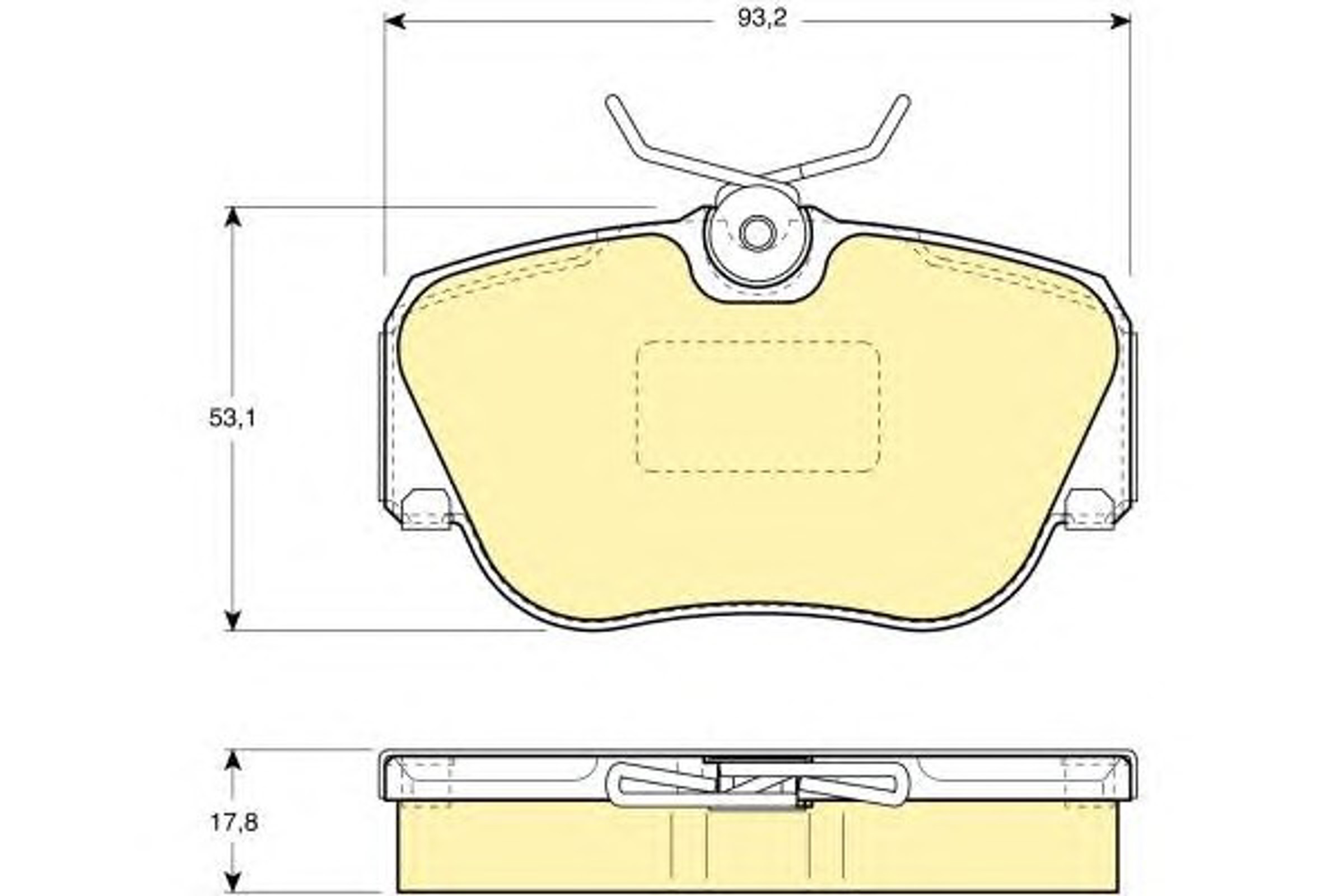 6108171 GIRLING Колодки тормозные дисковые