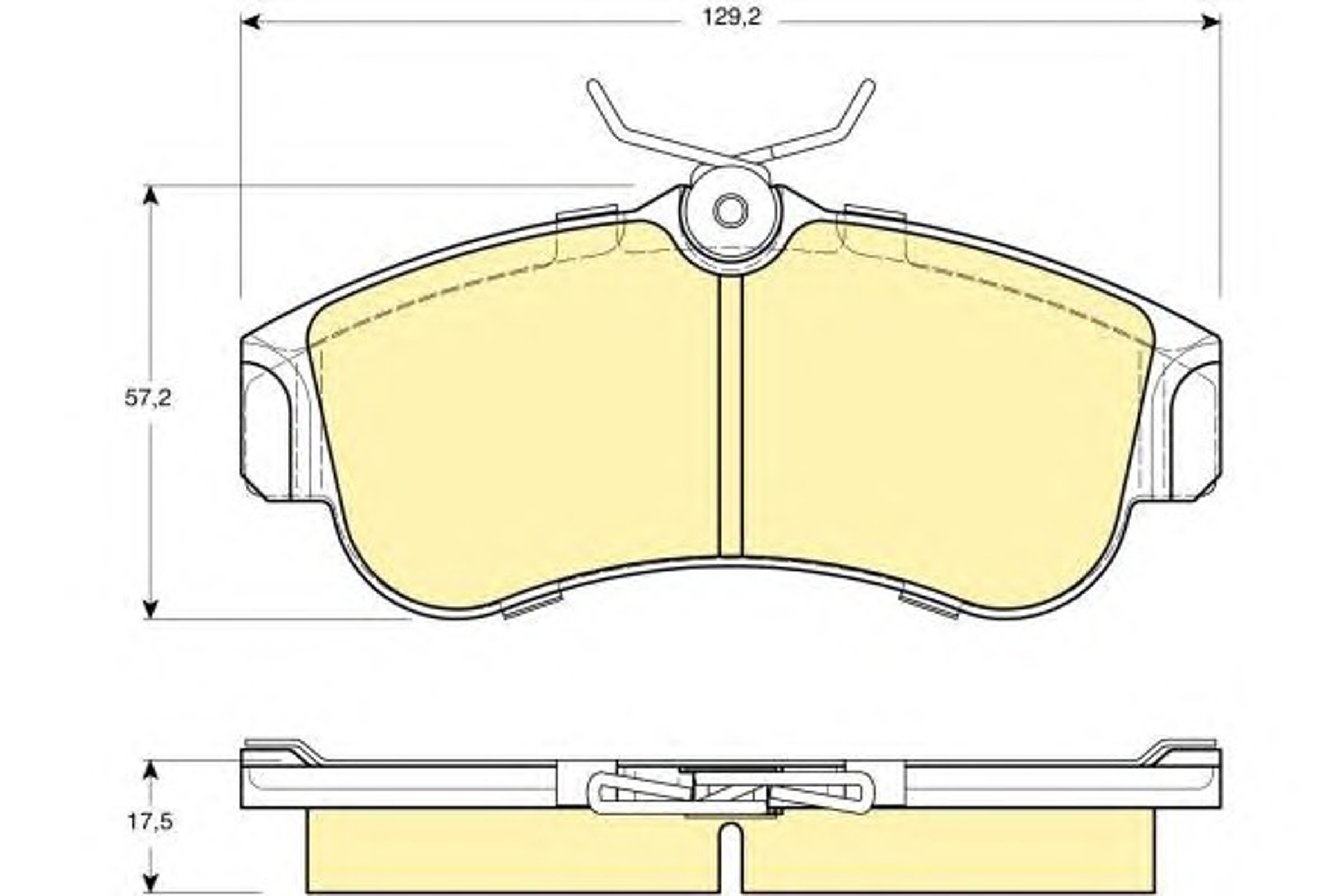 Комплект тормозных колодок дисковый тормоз GIRLING 6108481