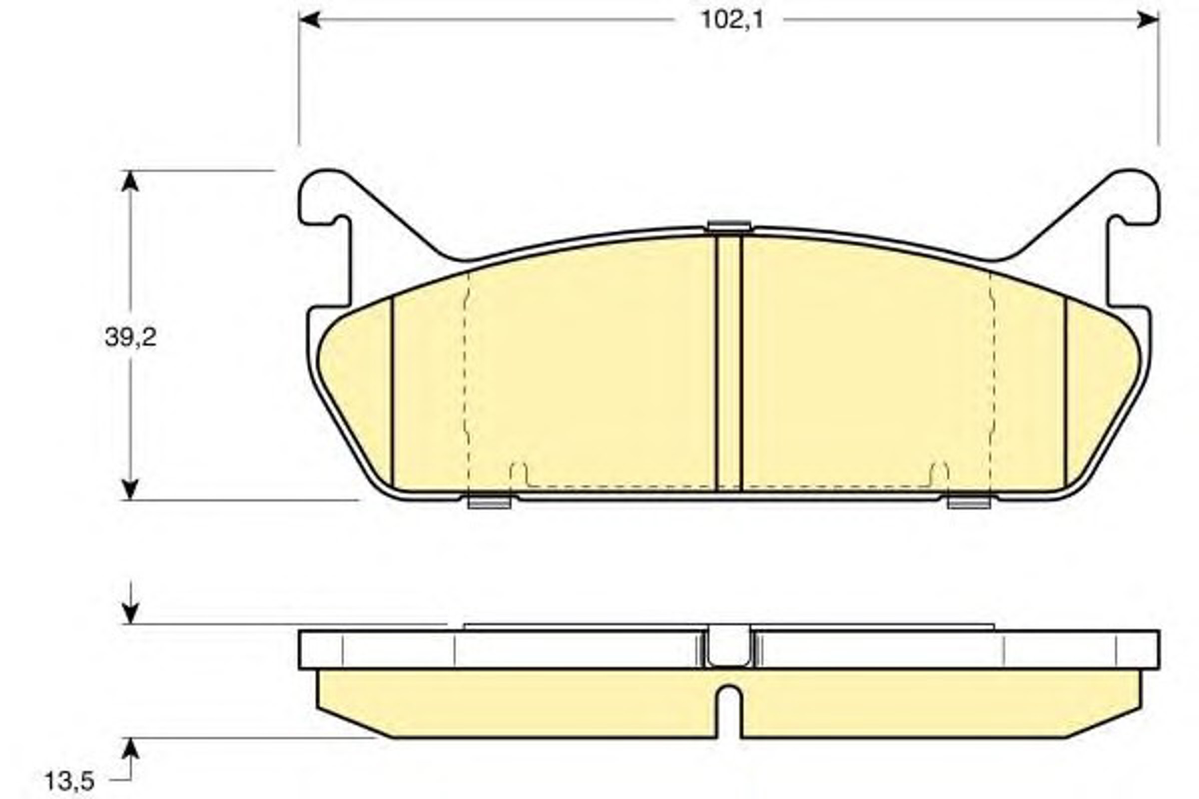 Комплект тормозных колодок дисковый тормоз GIRLING 6108879
