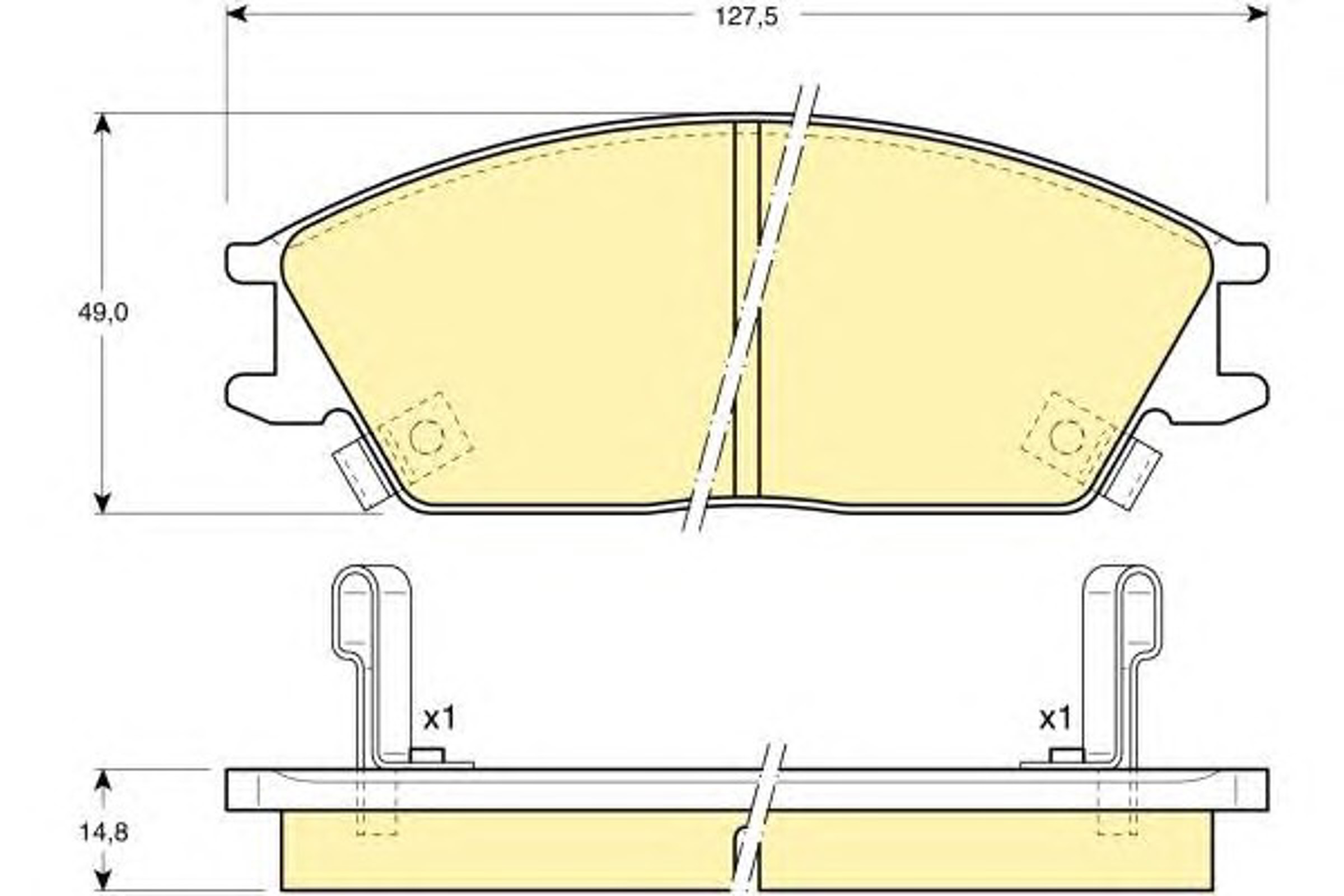 Колодки тормозные дисковые GIRLING 6108939