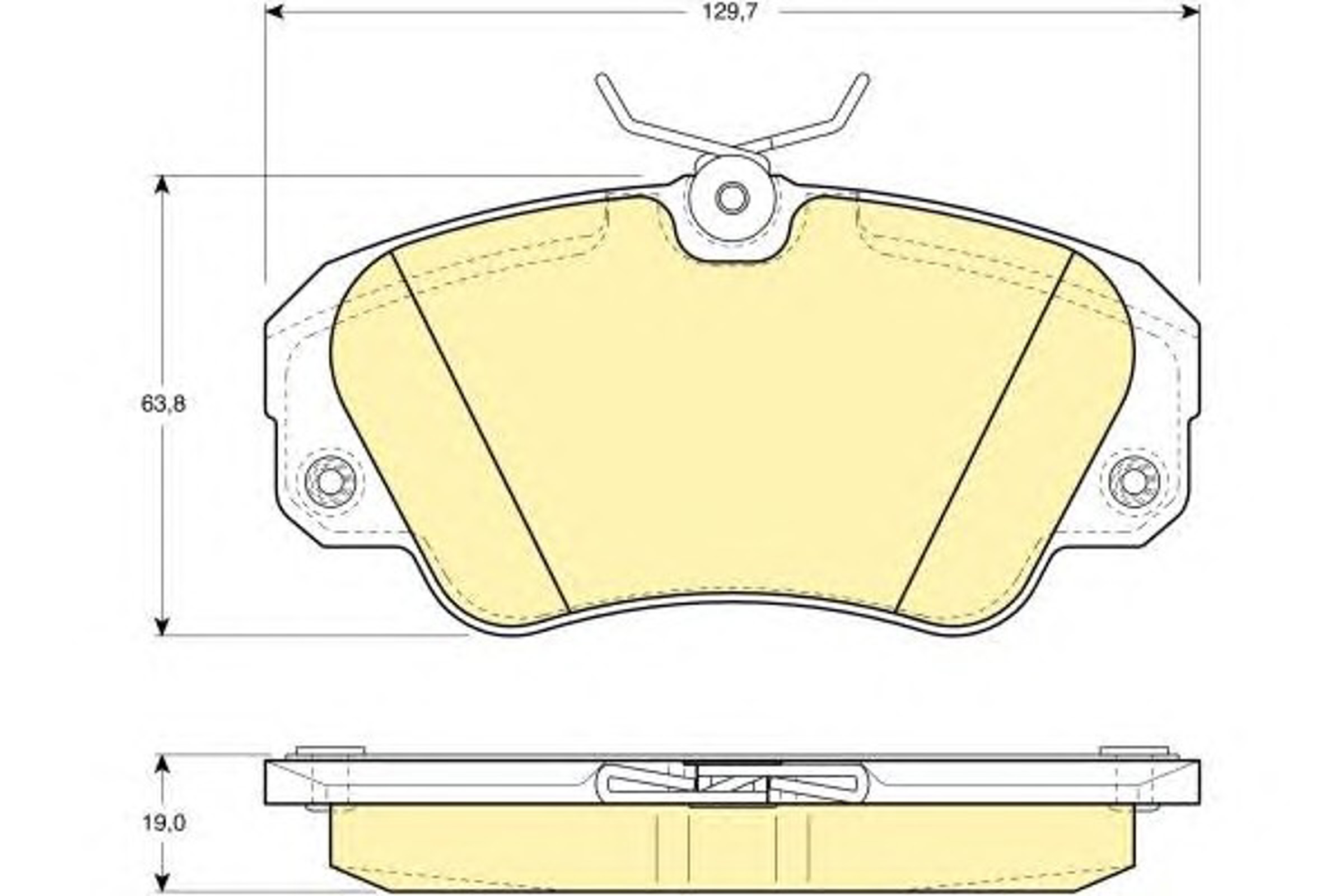 6109571 GIRLING Колодки тормозные дисковые комплект