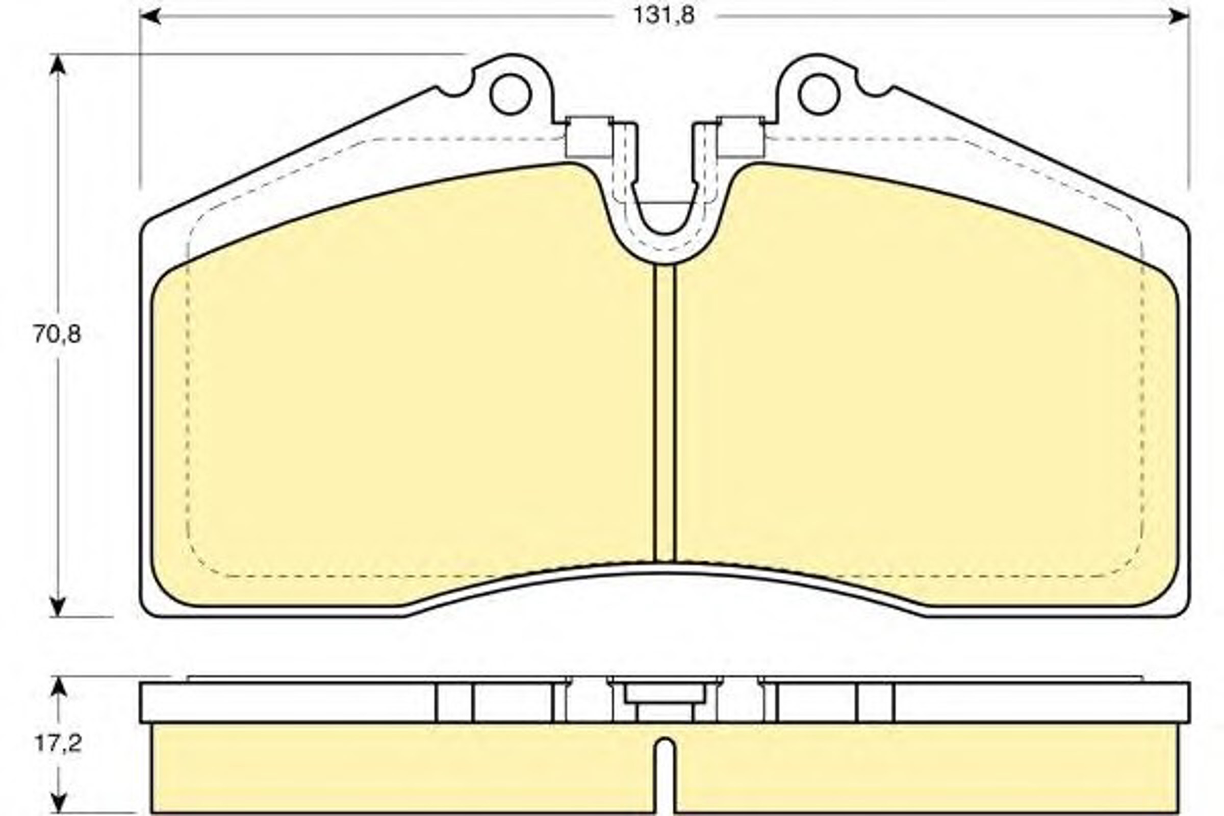 Комплект тормозных колодок дисковый тормоз GIRLING 6109662