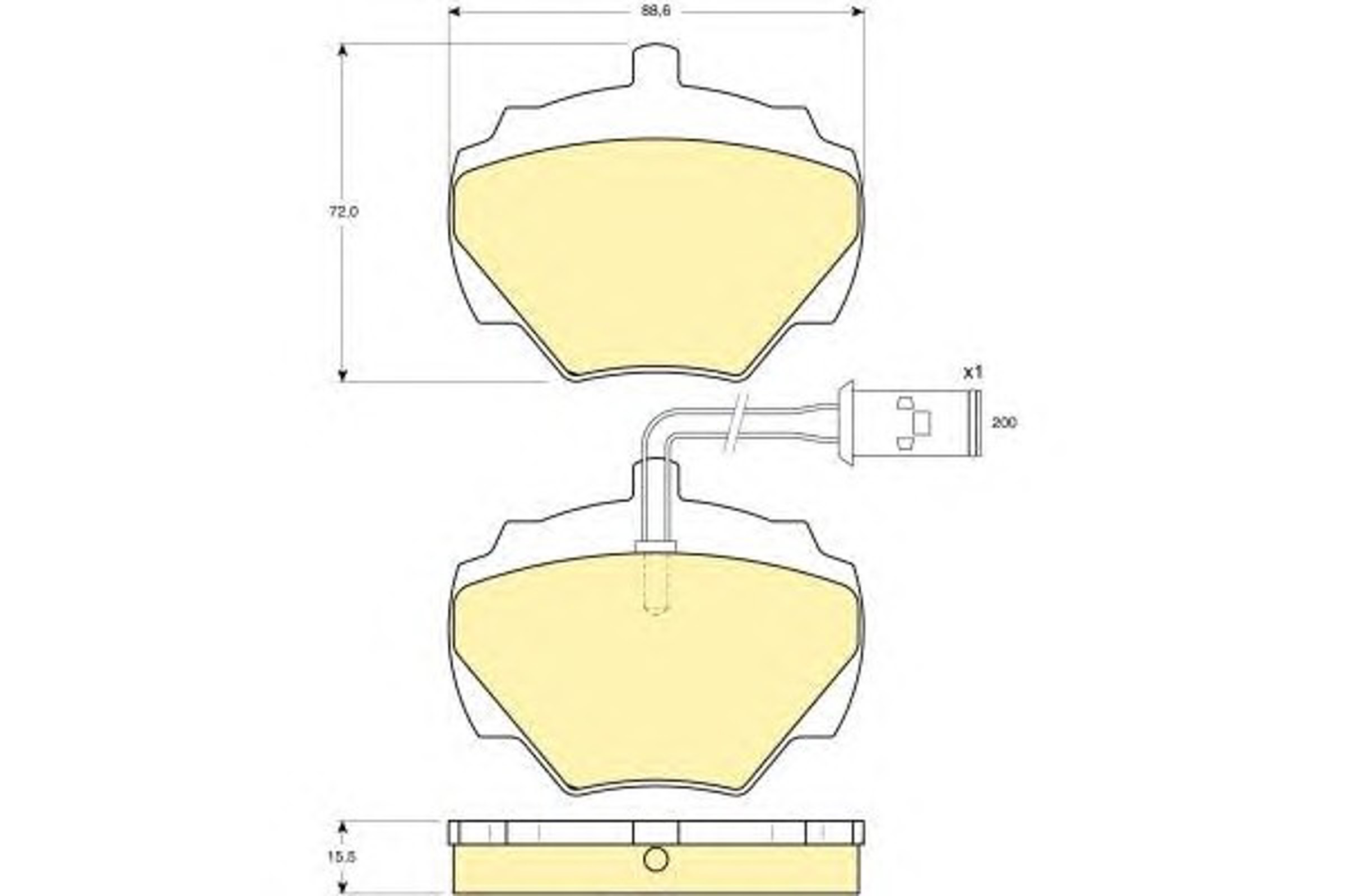 6109766 GIRLING Колодки тормозные дисковые