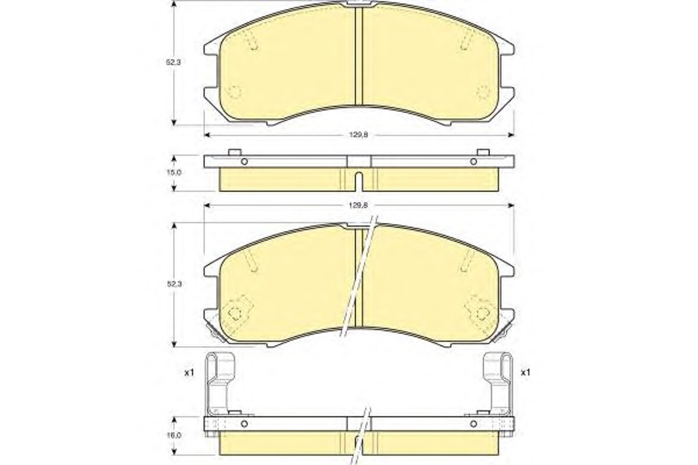Колодки тормозные дисковые GIRLING 6109819