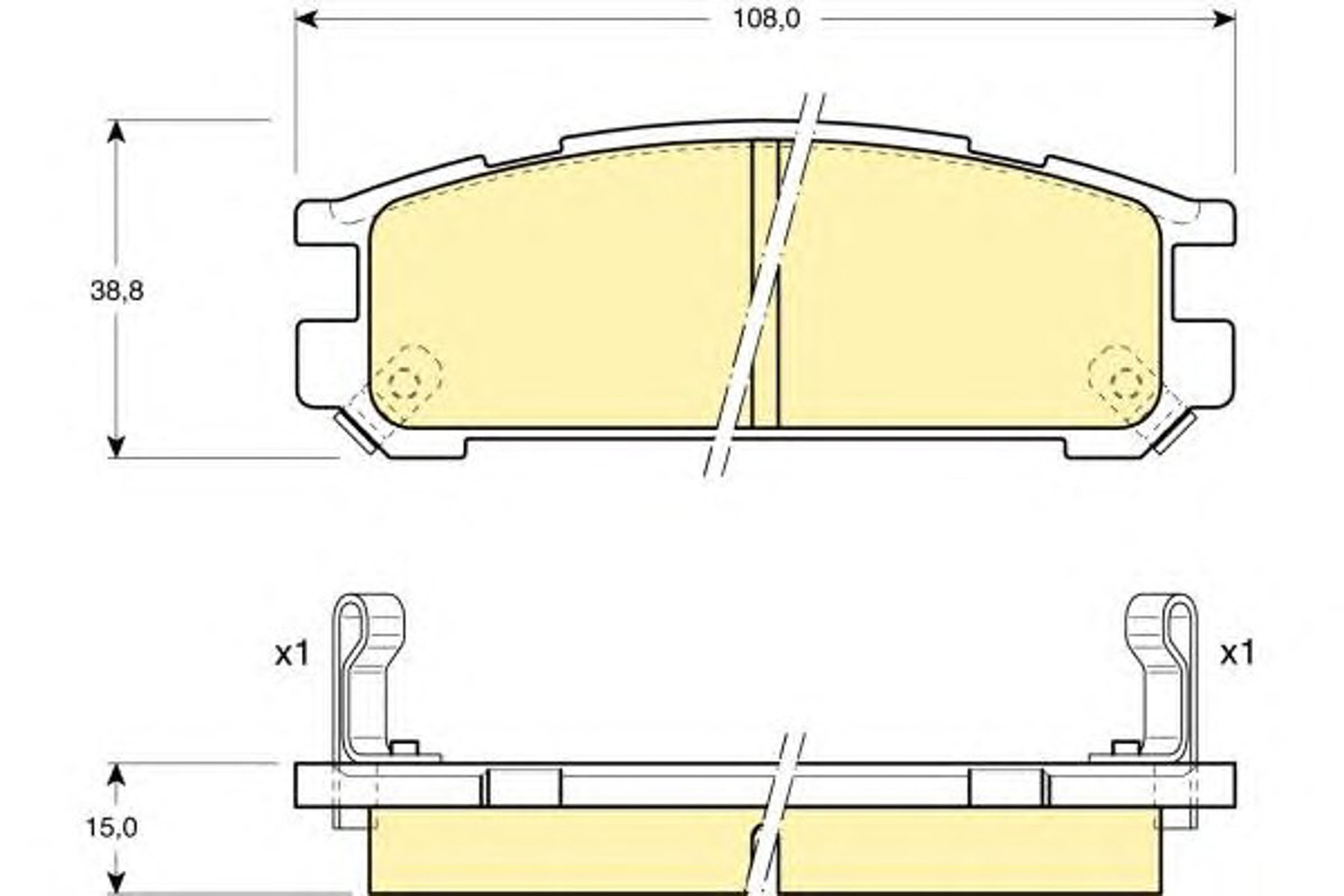 Колодки тормозные дисковые комплект GIRLING 6109909