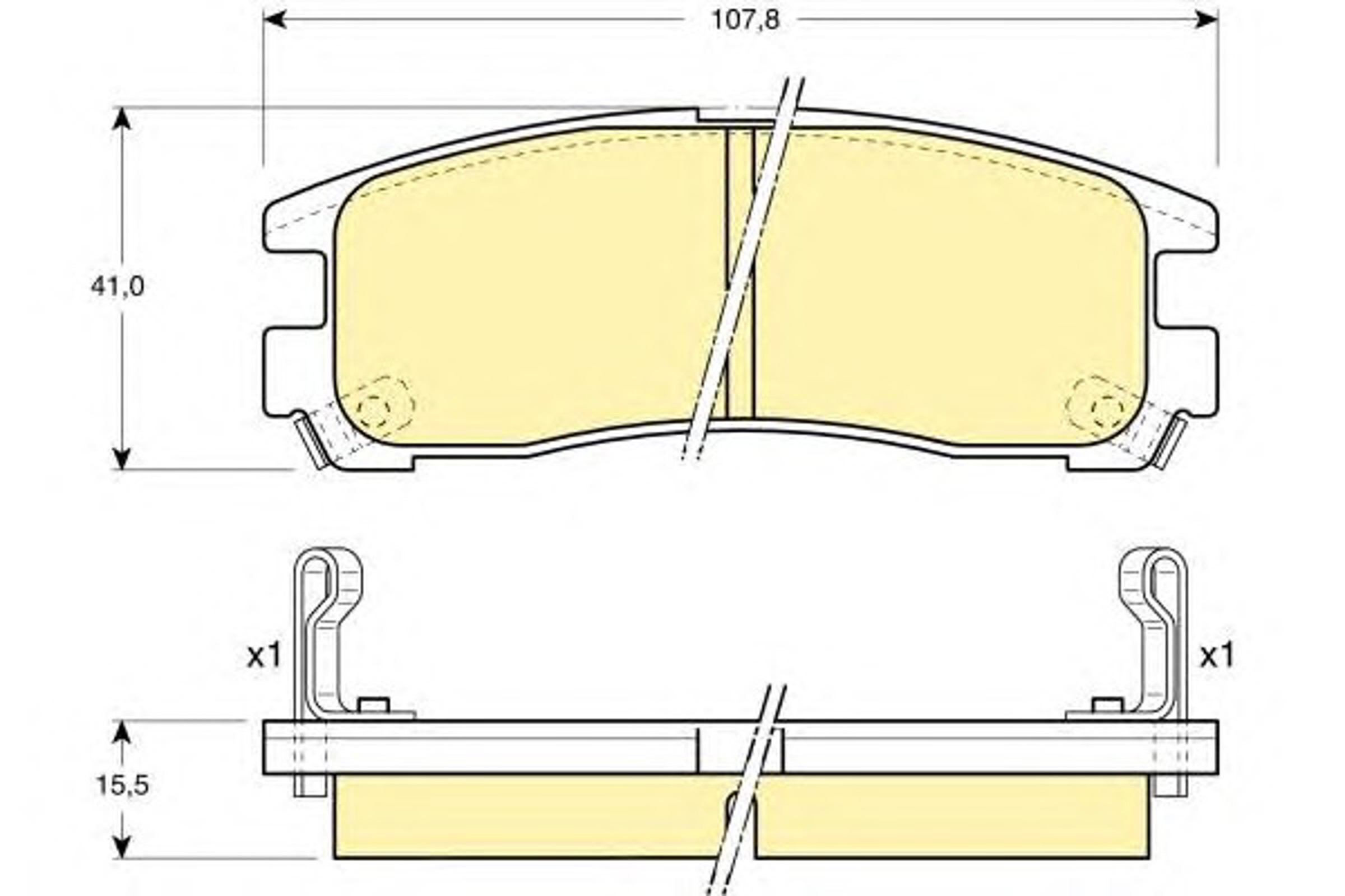 Колодки тормозные дисковые GIRLING 6110239