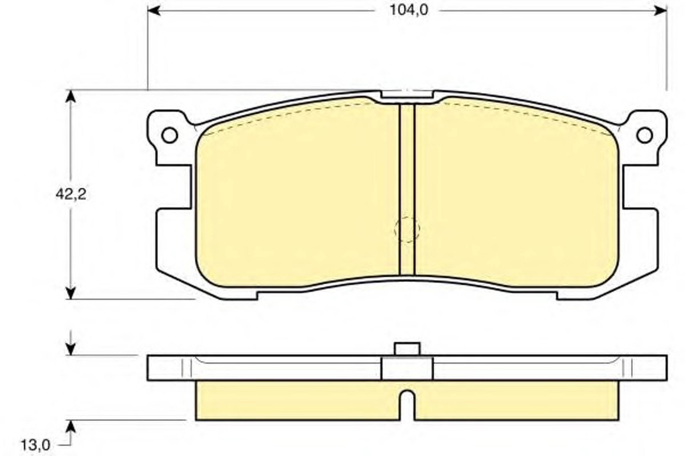 Колодки тормозные дисковые GIRLING 6110259