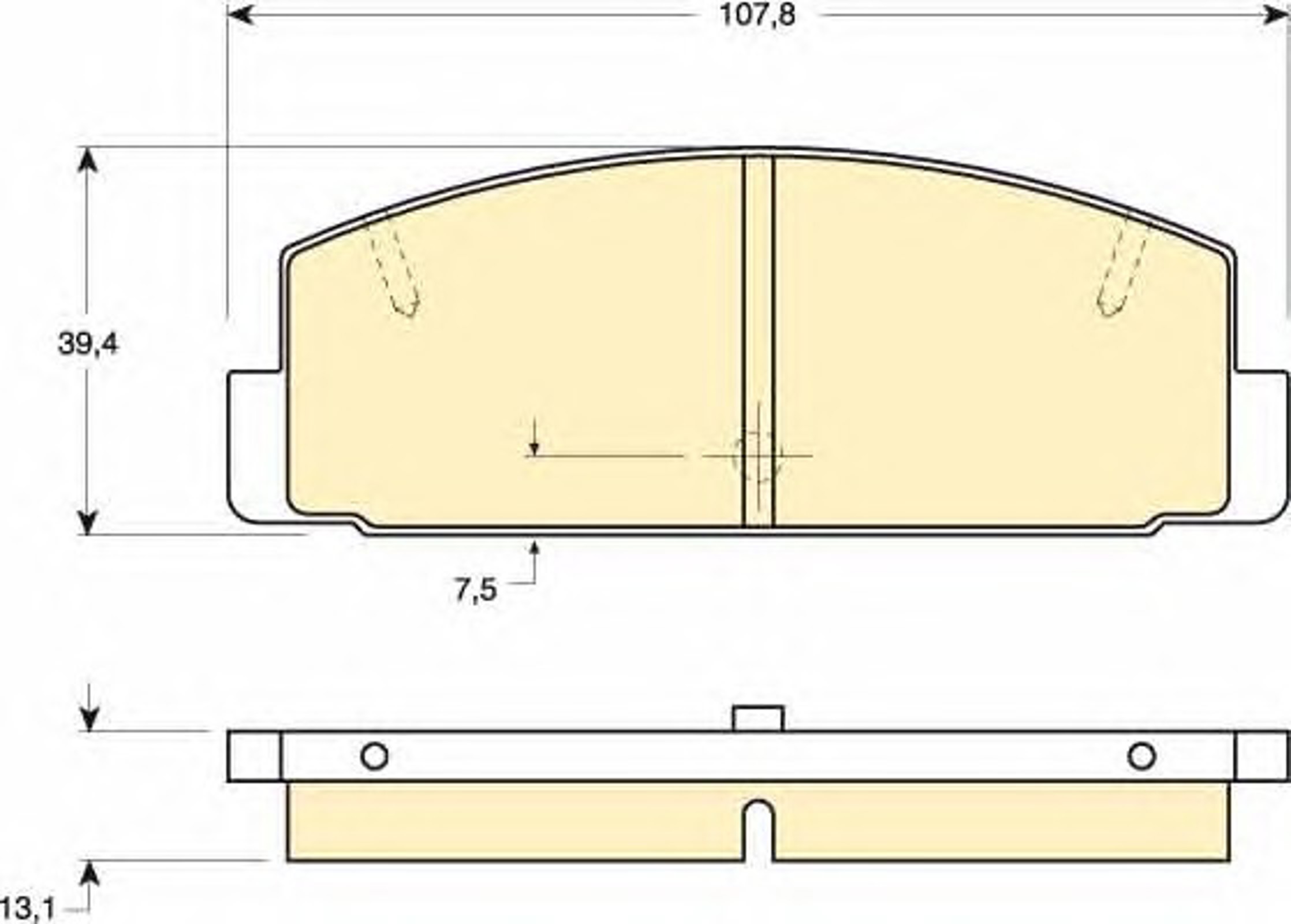 Колодки тормозные дисковые GIRLING 6110279