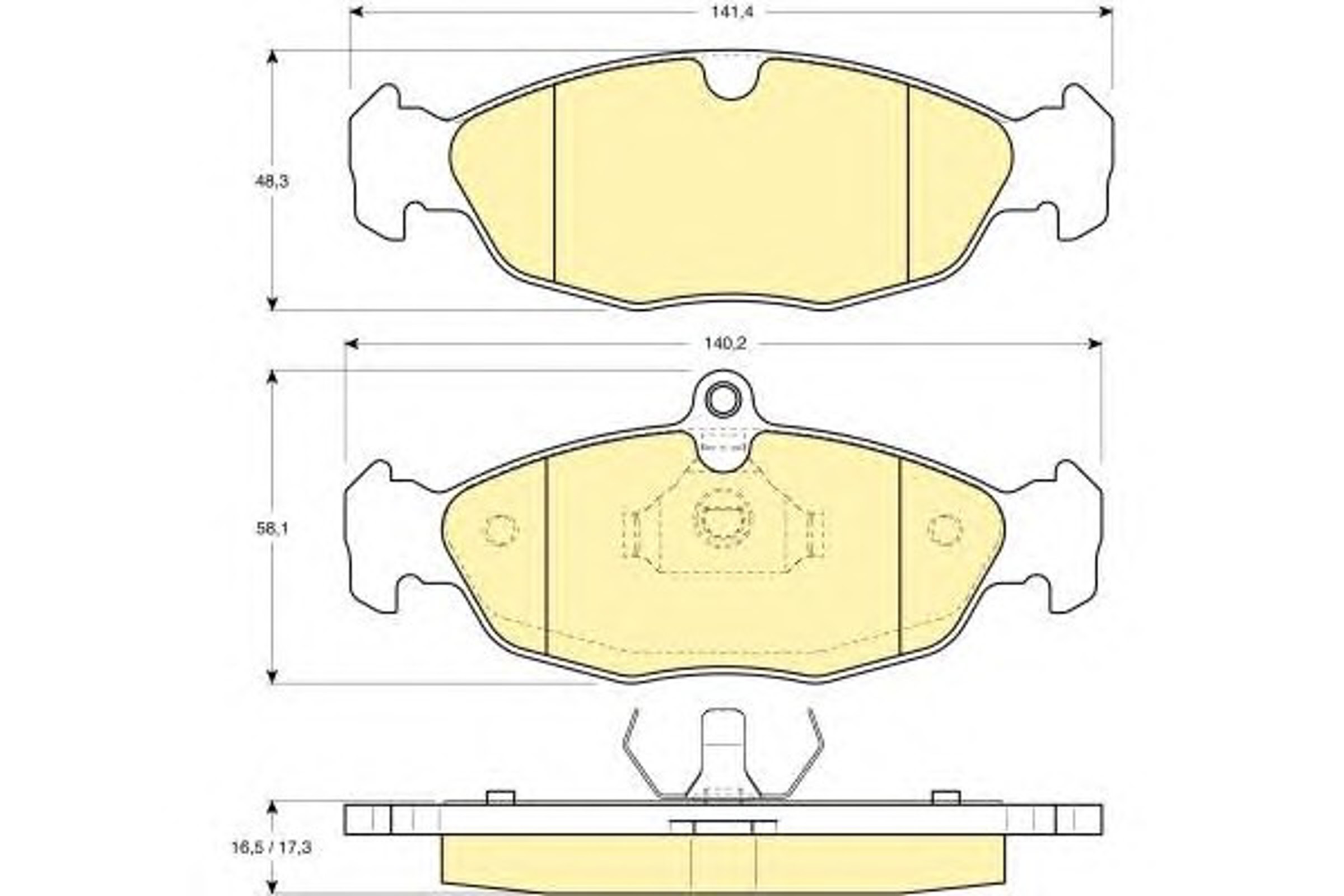 Колодки тормозные дисковые комплект GIRLING 6110402