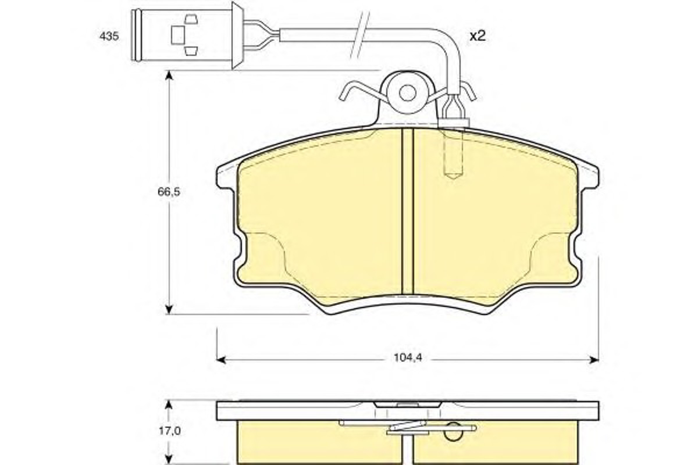 Колодки тормозные дисковые GIRLING 6110541