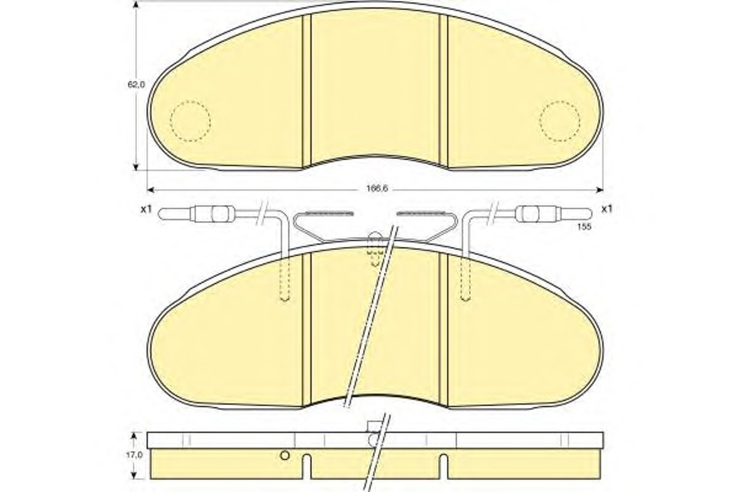 Колодки тормозные дисковые GIRLING 6110773