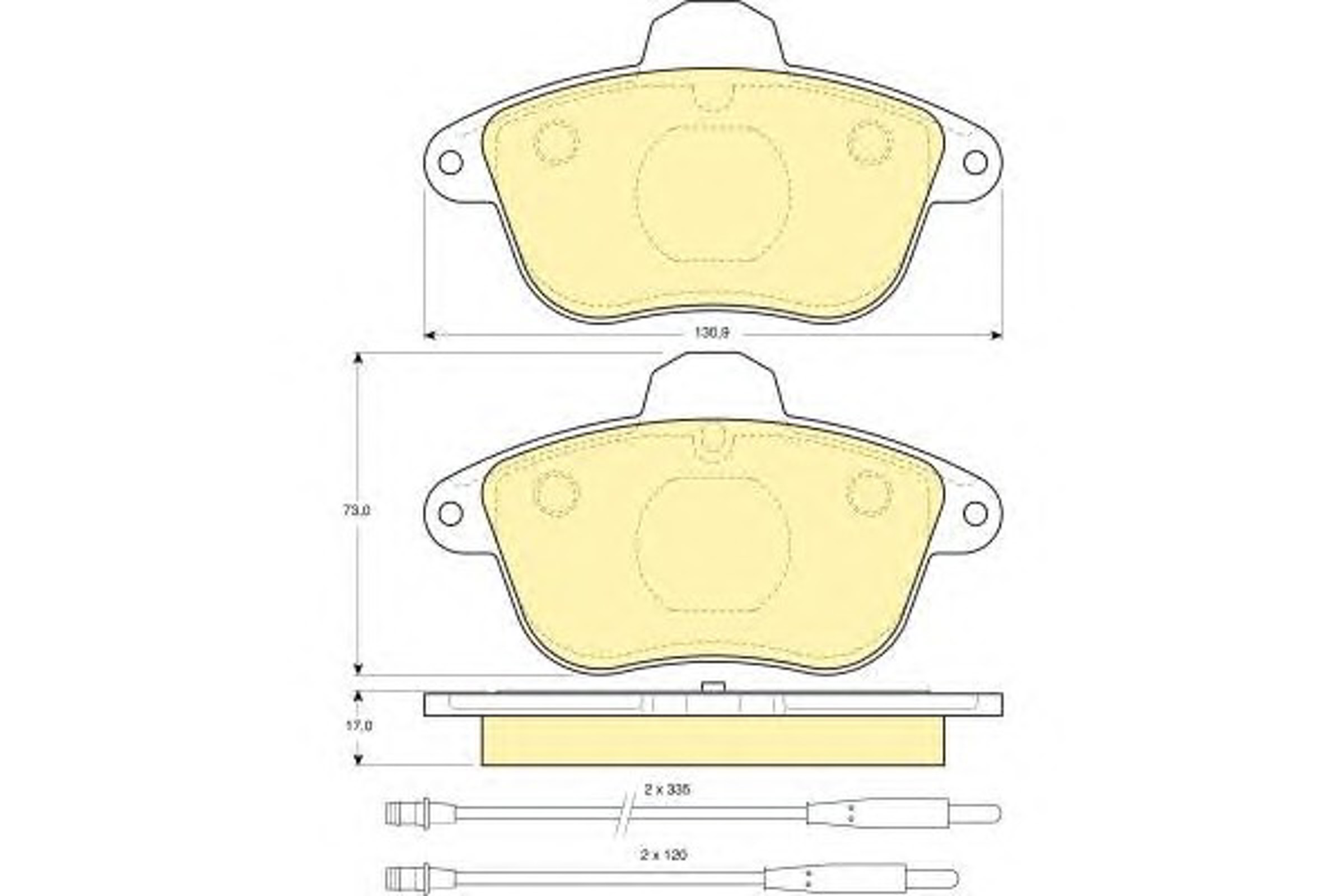 Колодки тормозные дисковые GIRLING 6110853