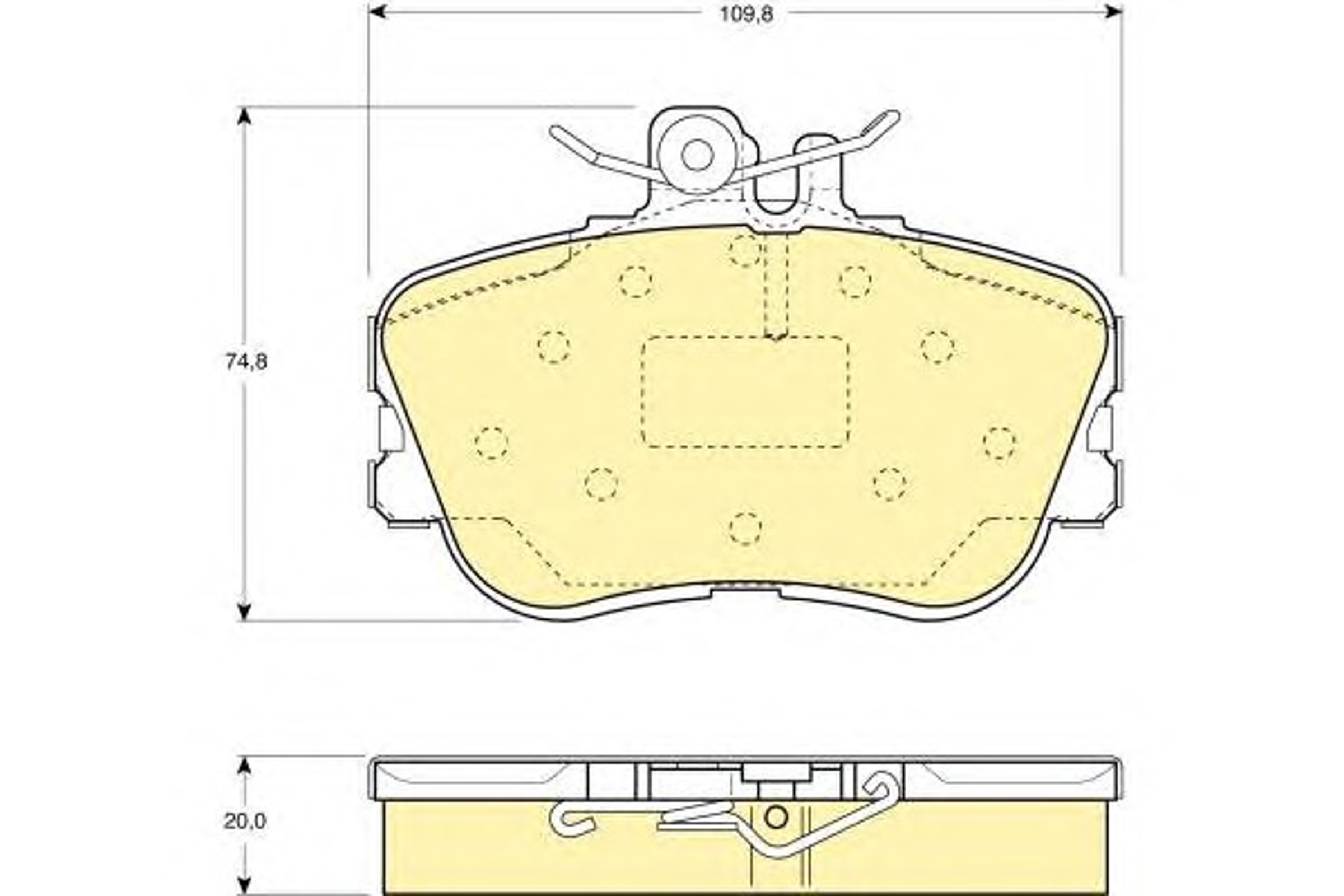 6110941 GIRLING Колодки тормозные дисковые