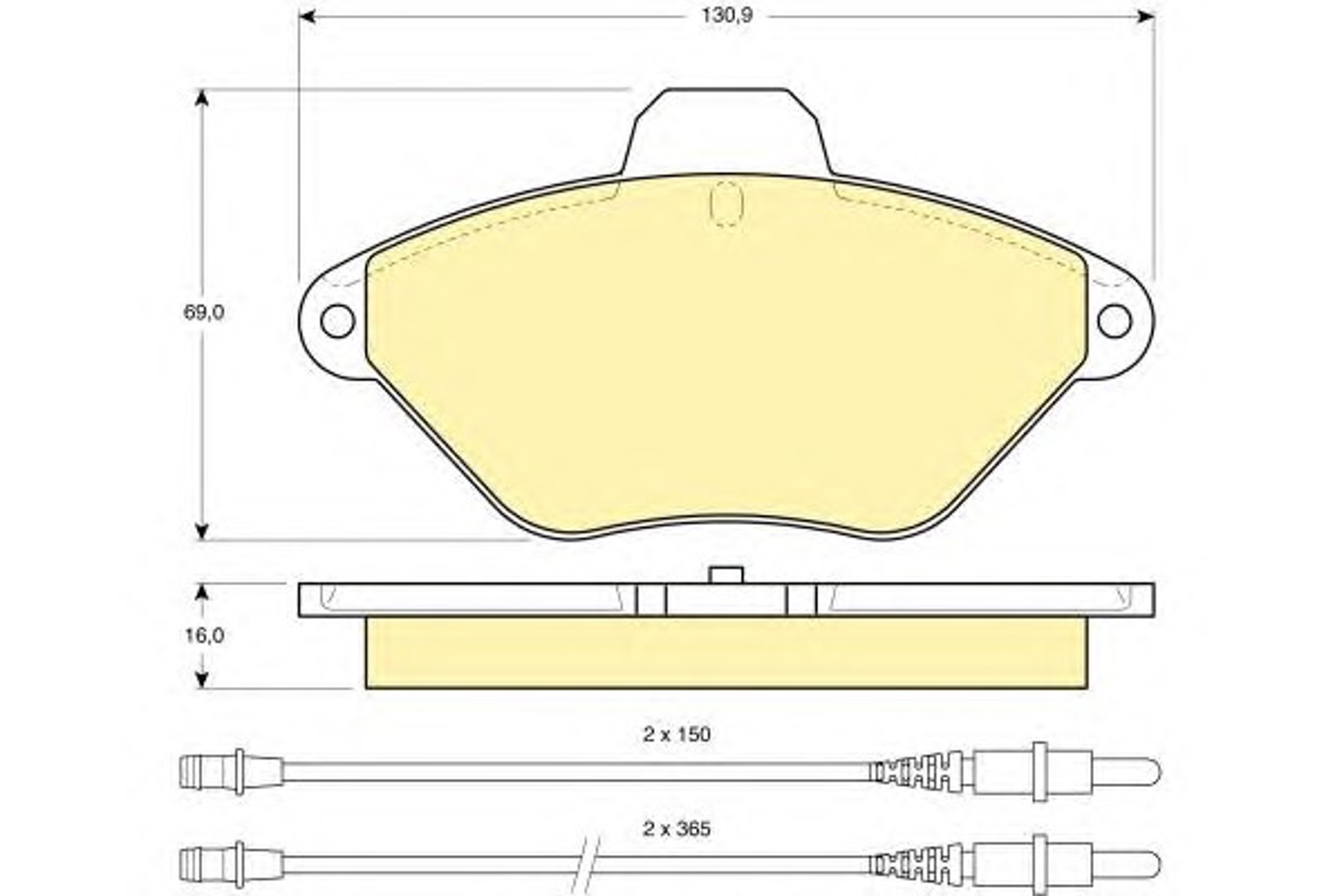 6111023 GIRLING Колодки тормозные дисковые