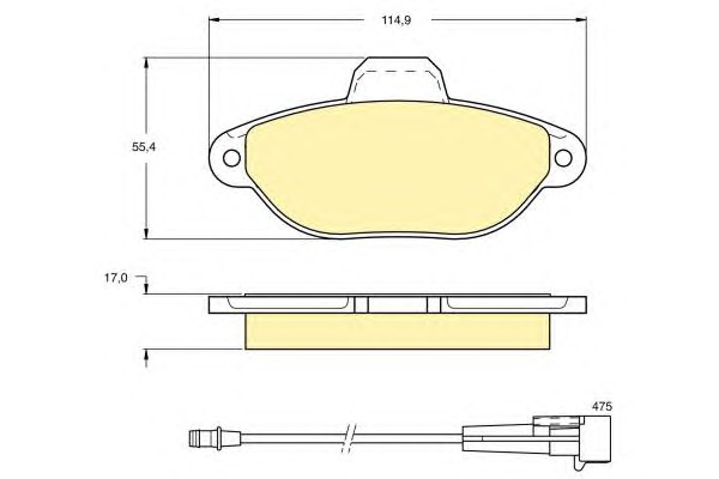 Колодки тормозные дисковые GIRLING 6111153