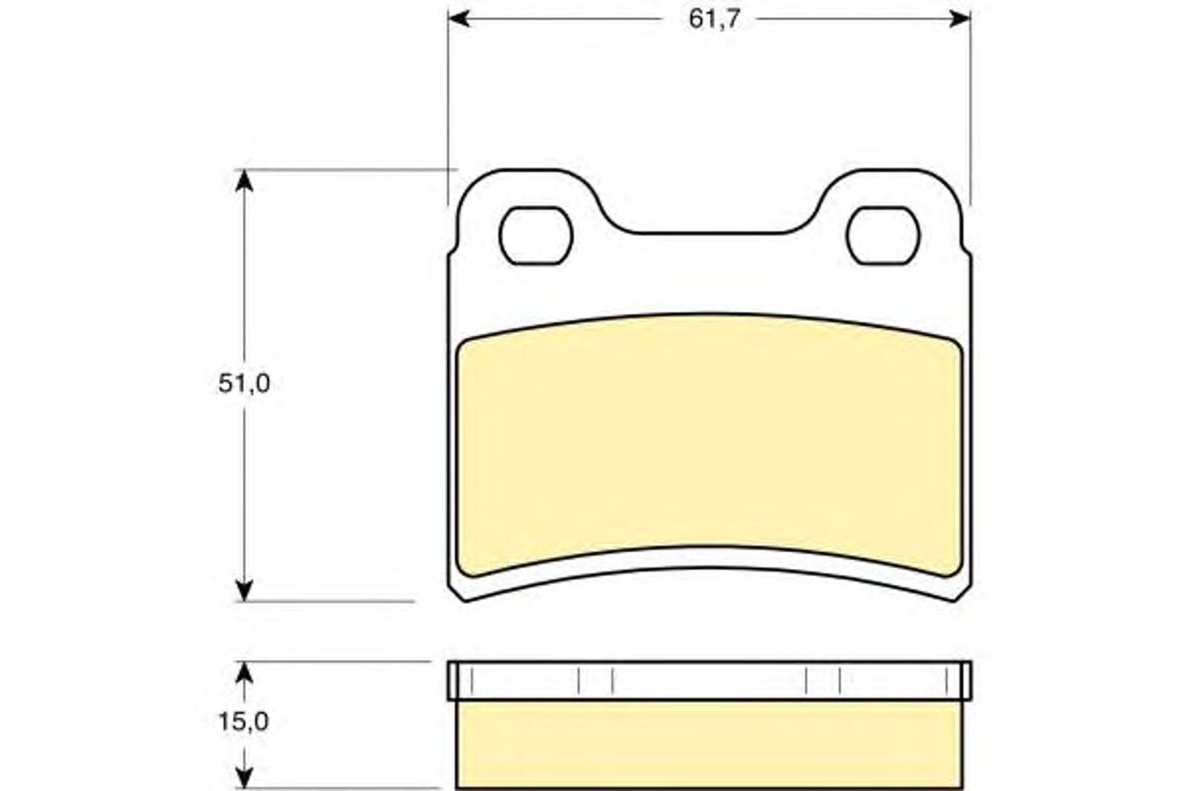 Колодки тормозные дисковые GIRLING 6111242