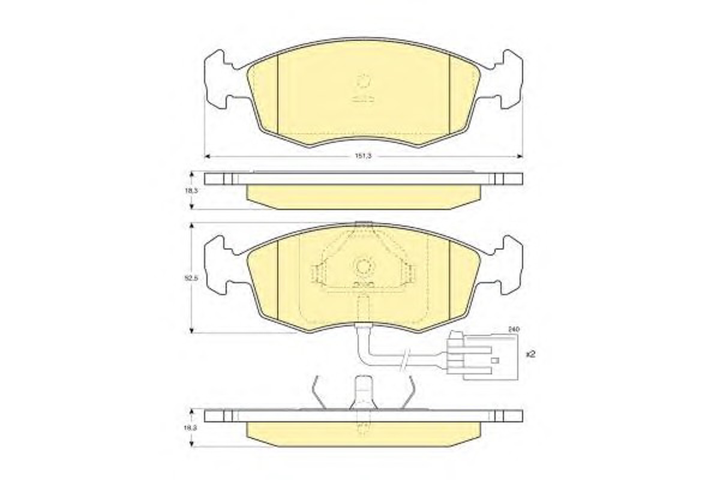 Колодки тормозные дисковые GIRLING 6112082