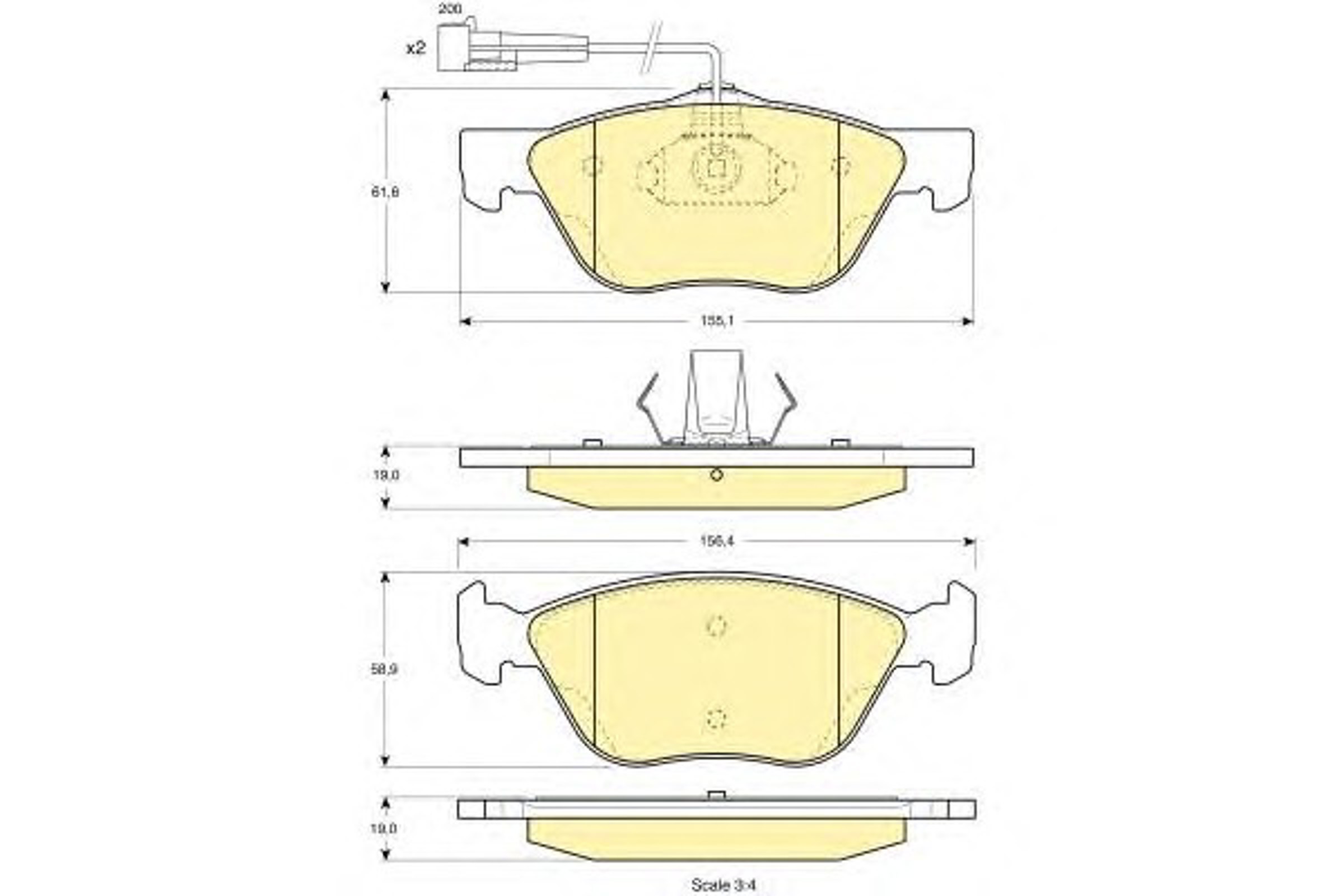 Колодки тормозные дисковые GIRLING 6112122