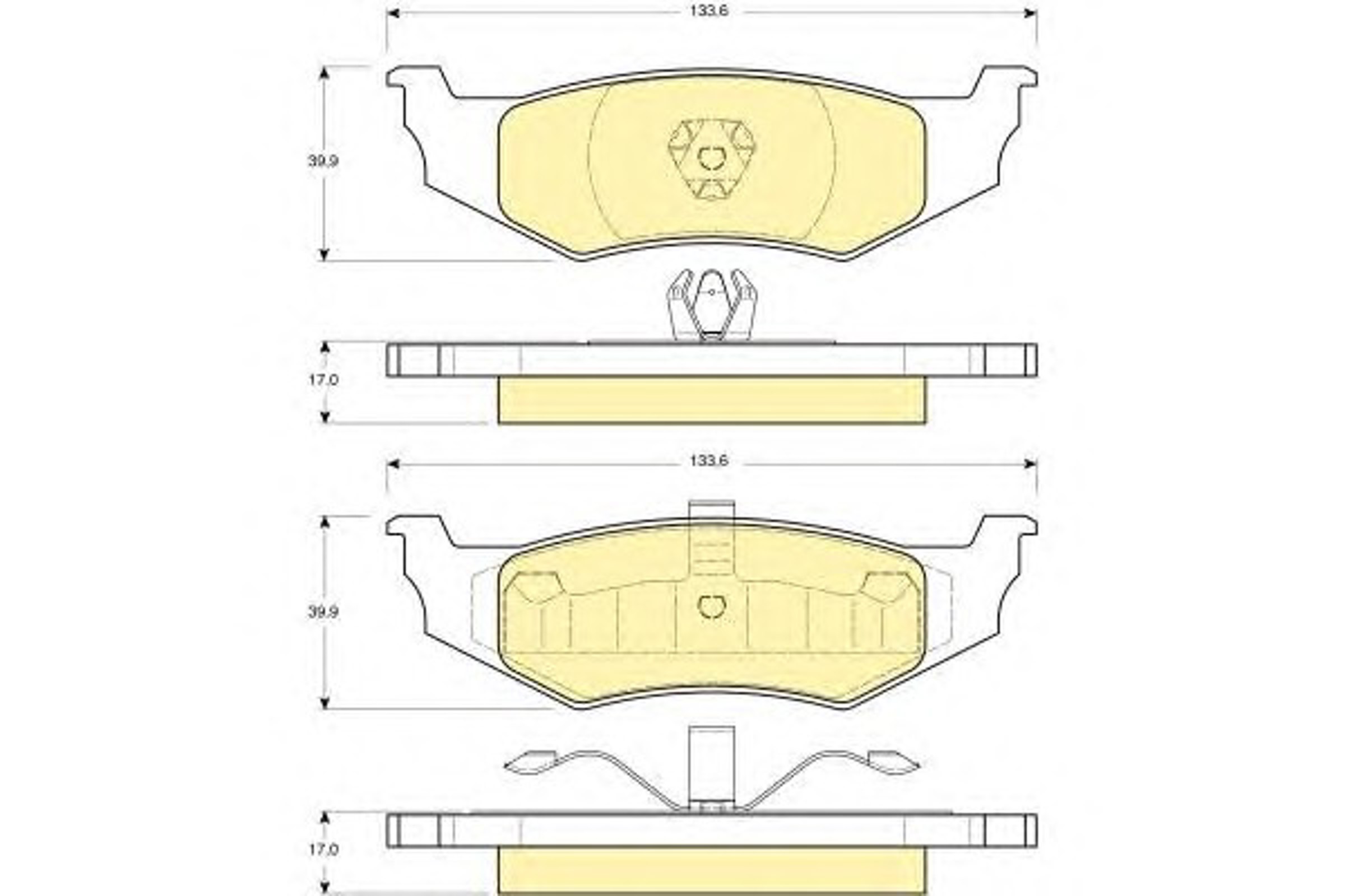 Колодки тормозные дисковые GIRLING 6112345