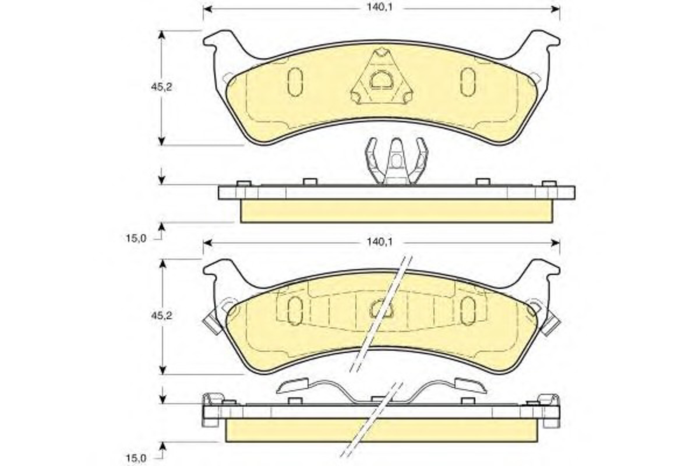 Колодки тормозные дисковые GIRLING 6112385