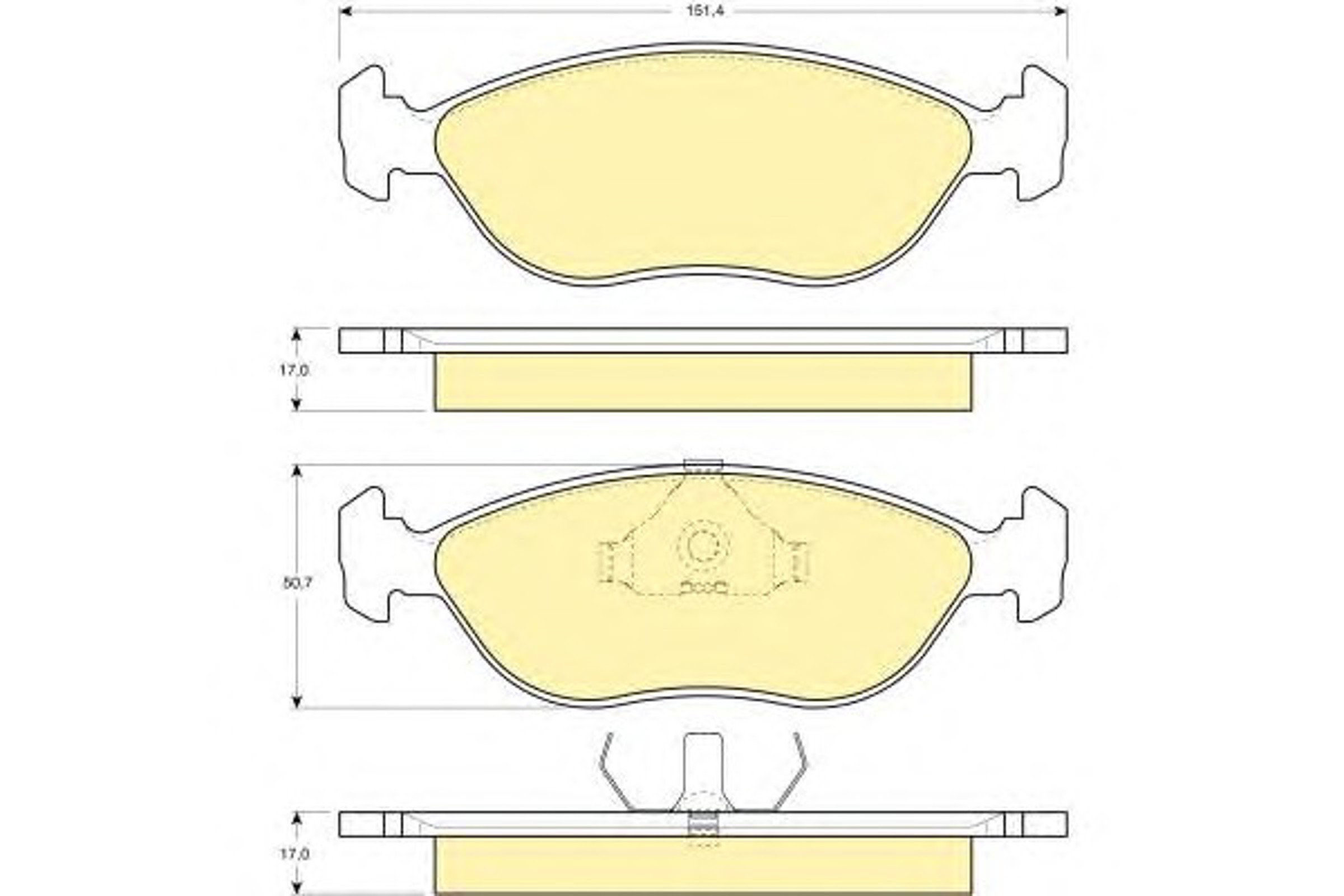 Колодки тормозные дисковые GIRLING 6112462