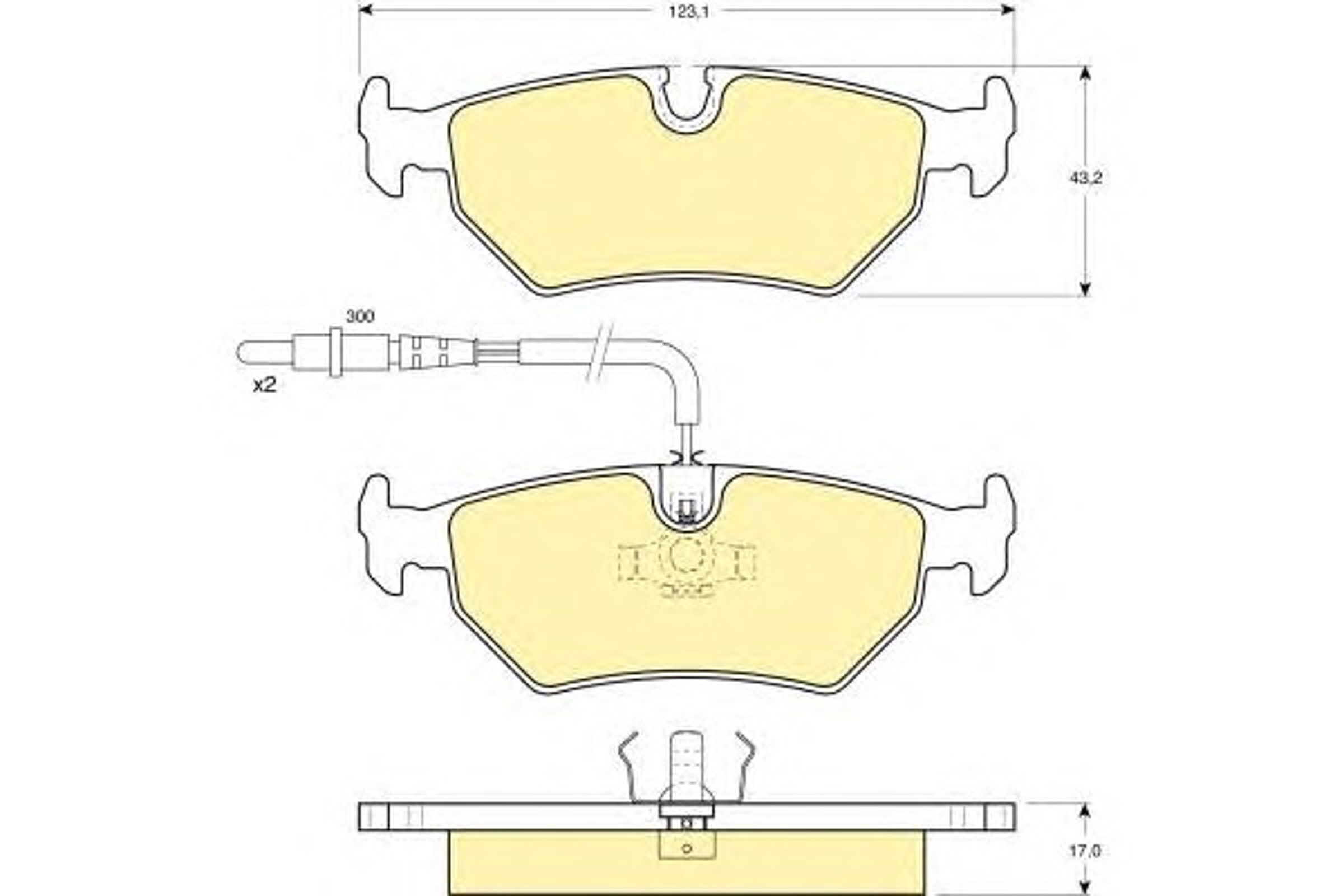 Колодки тормозные дисковые GIRLING 6112582