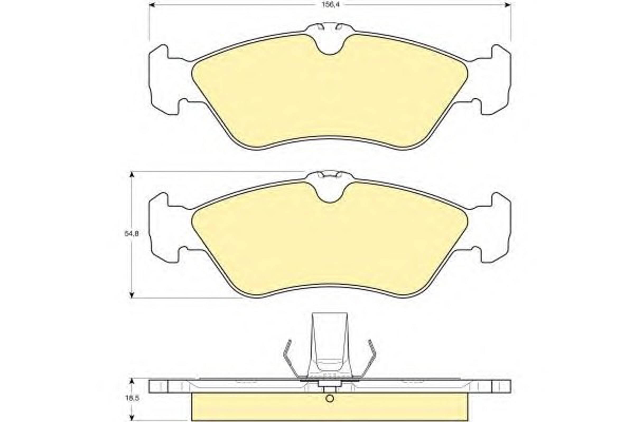 Колодки тормозные дисковые GIRLING 6112632