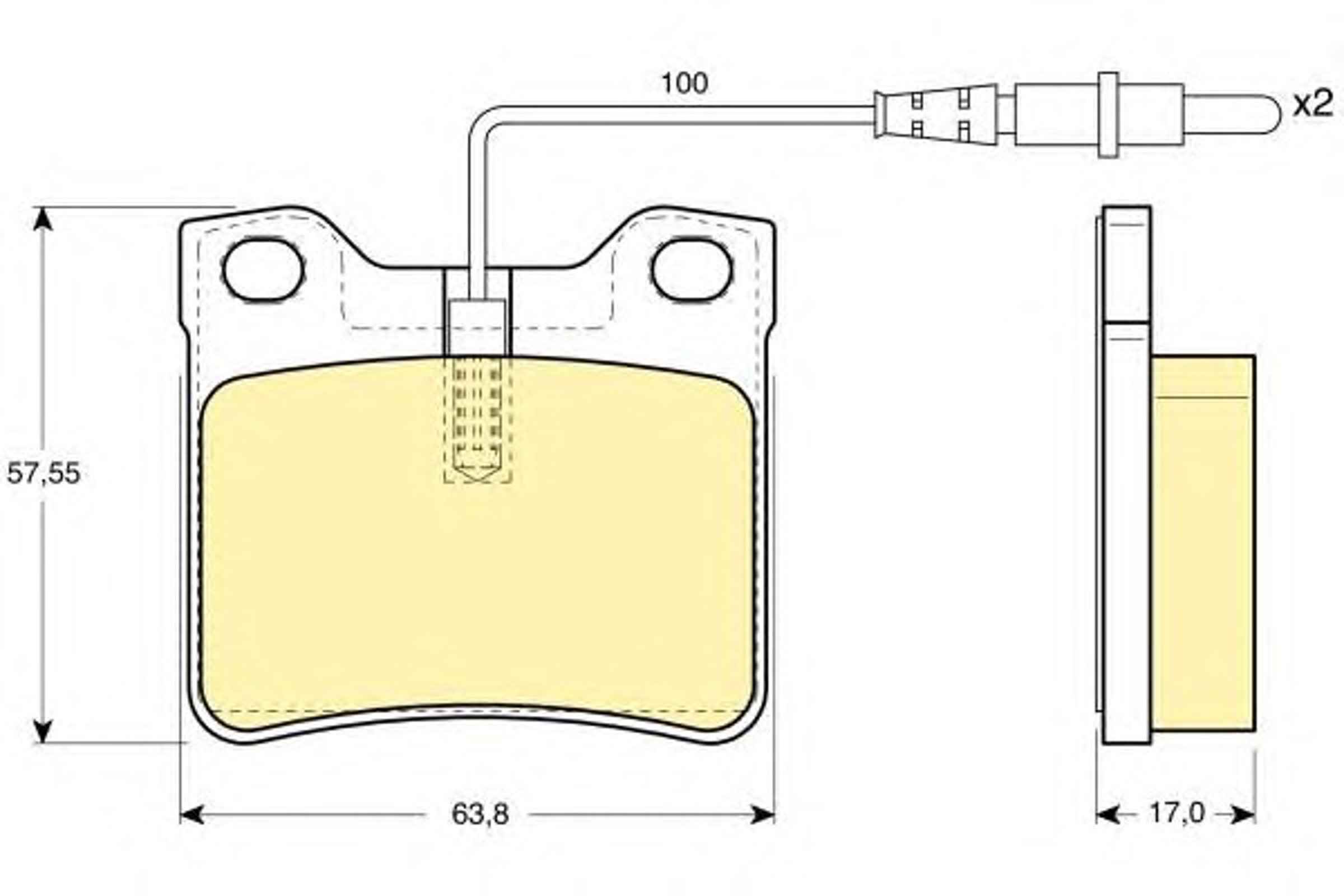 Колодки тормозные дисковые комплект GIRLING 6112892