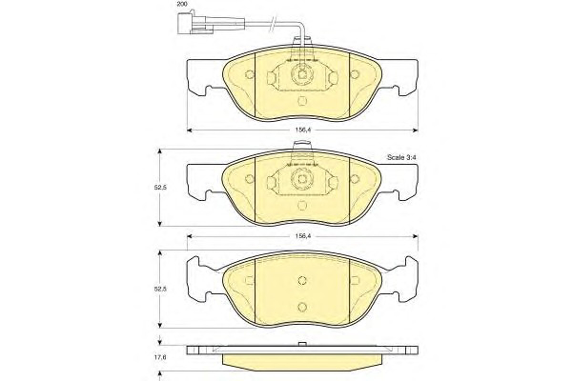 Колодки тормозные дисковые GIRLING 6112902
