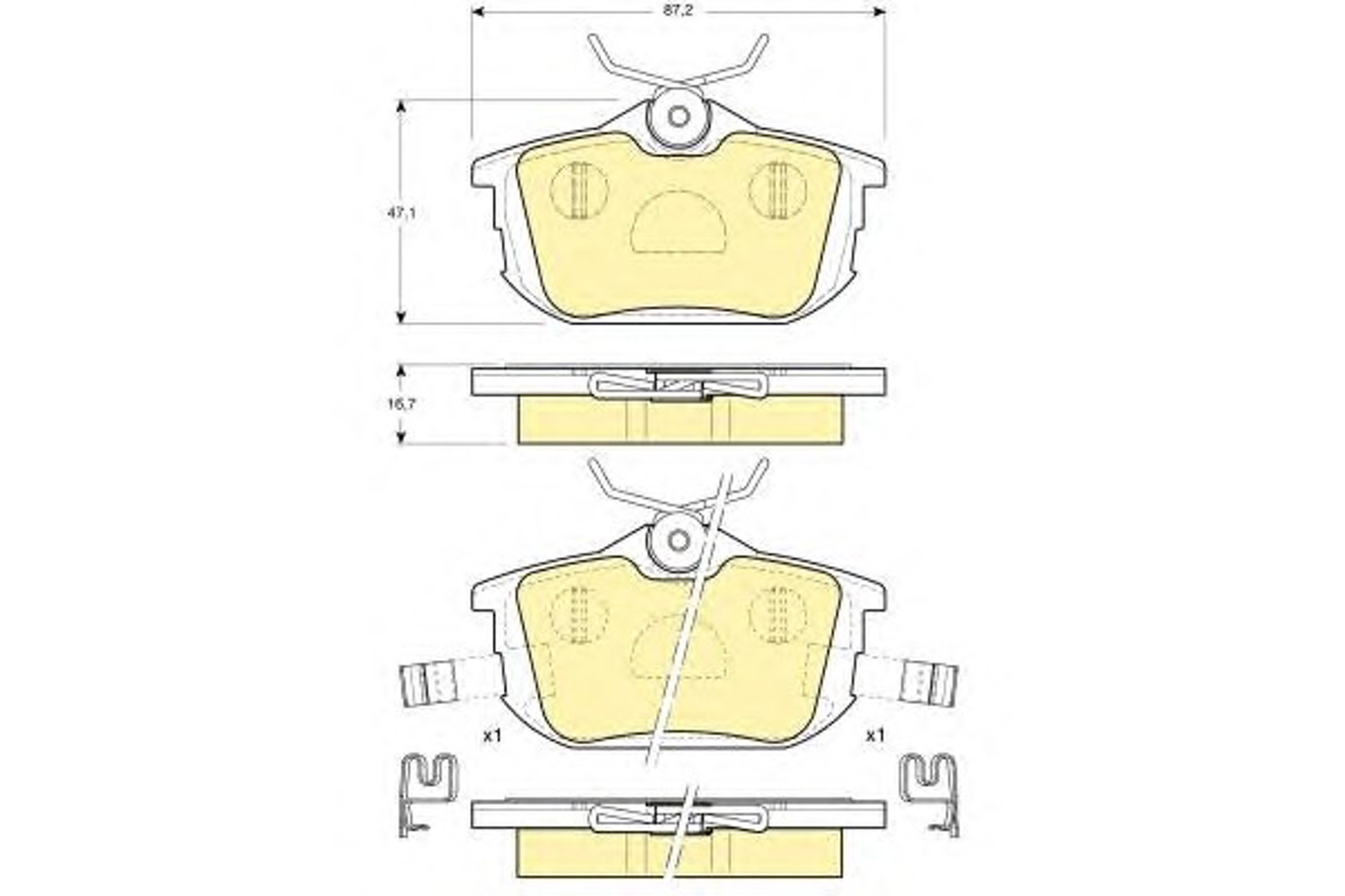 Колодки тормозные дисковые GIRLING 6113141