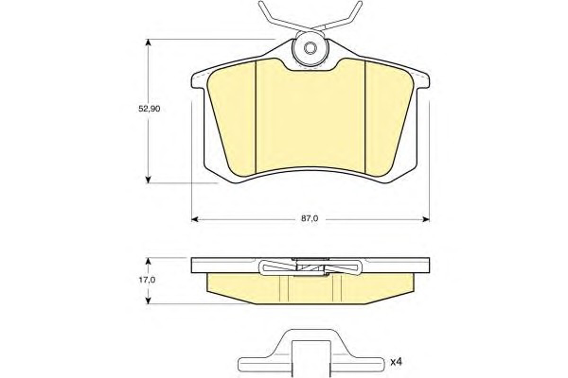 Колодки тормозные дисковые GIRLING 6113281