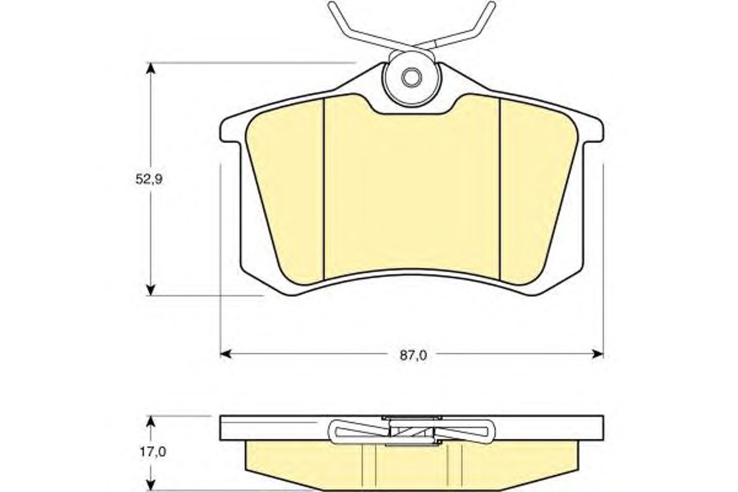 Колодки тормозные дисковые GIRLING 6113301