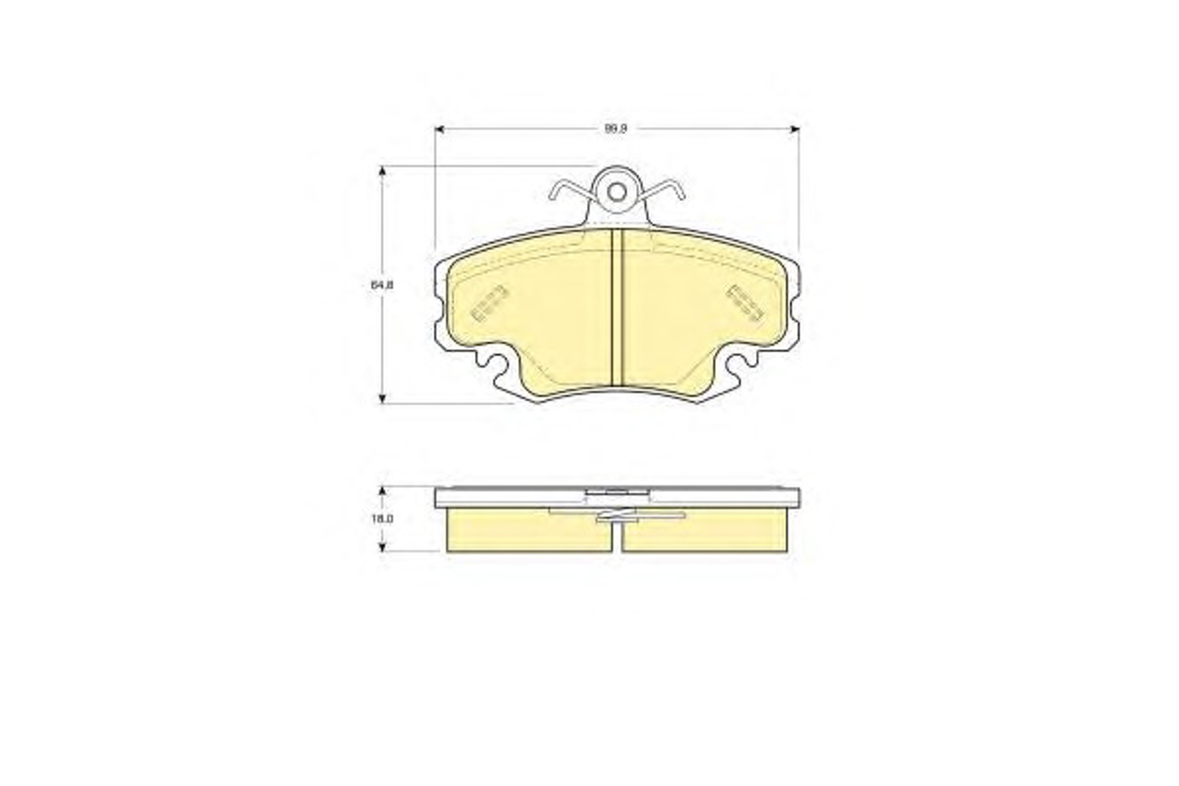 6113321 GIRLING Комплект тормозных колодок, дисковый тормоз