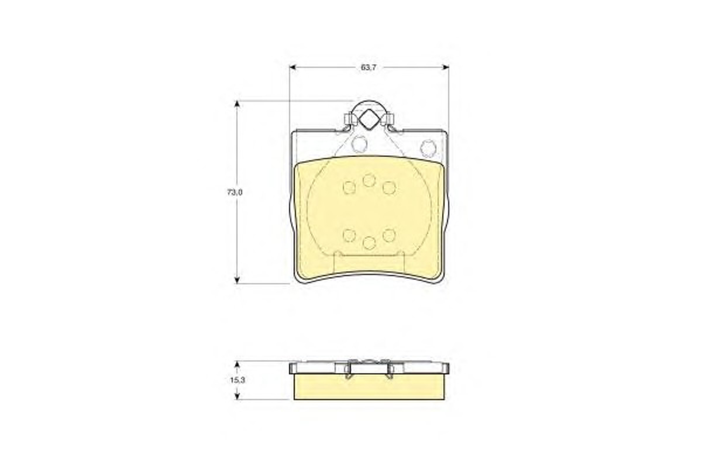 Комплект тормозных колодок дисковый тормоз GIRLING 6113352