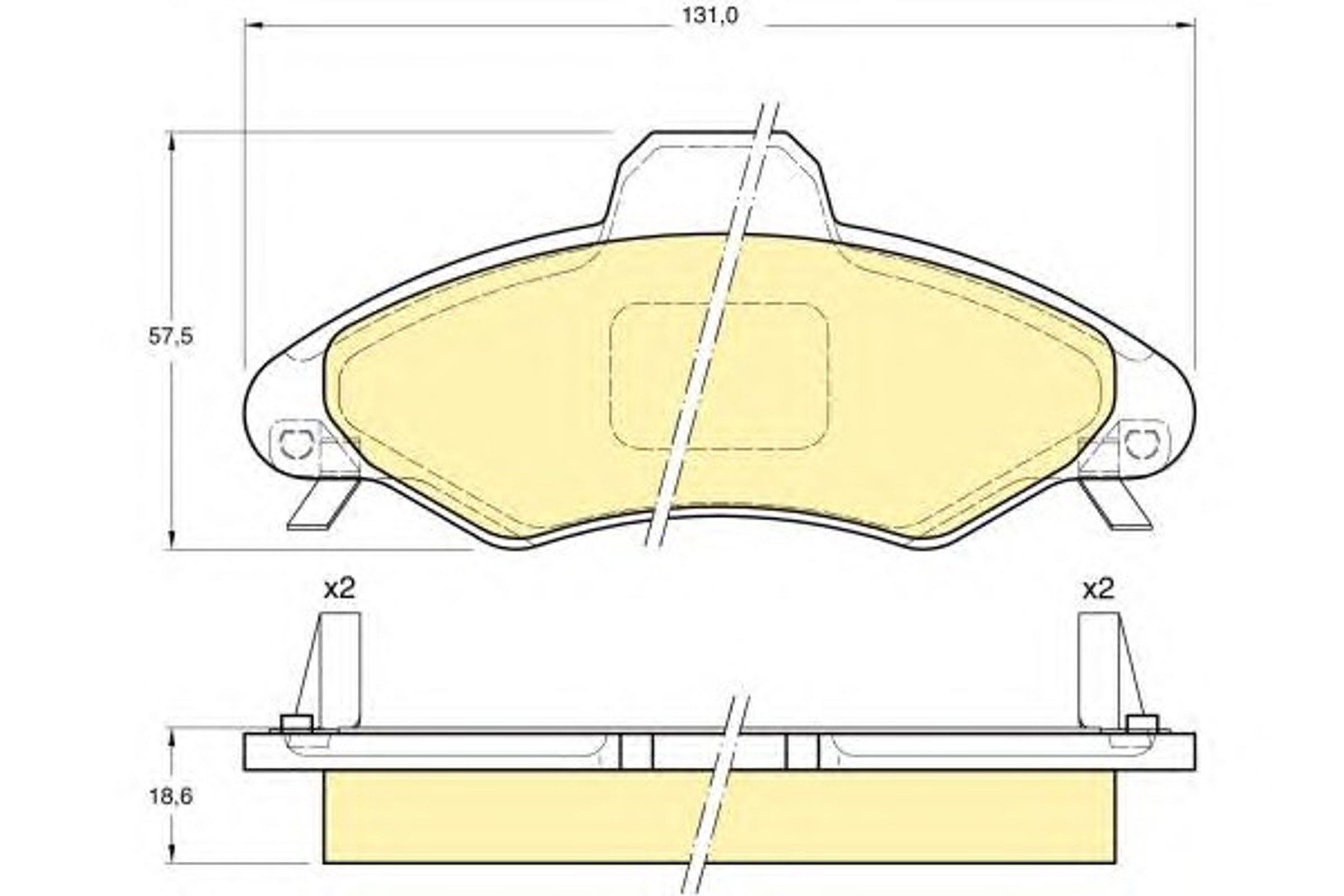 Колодки тормозные дисковые GIRLING 6113493