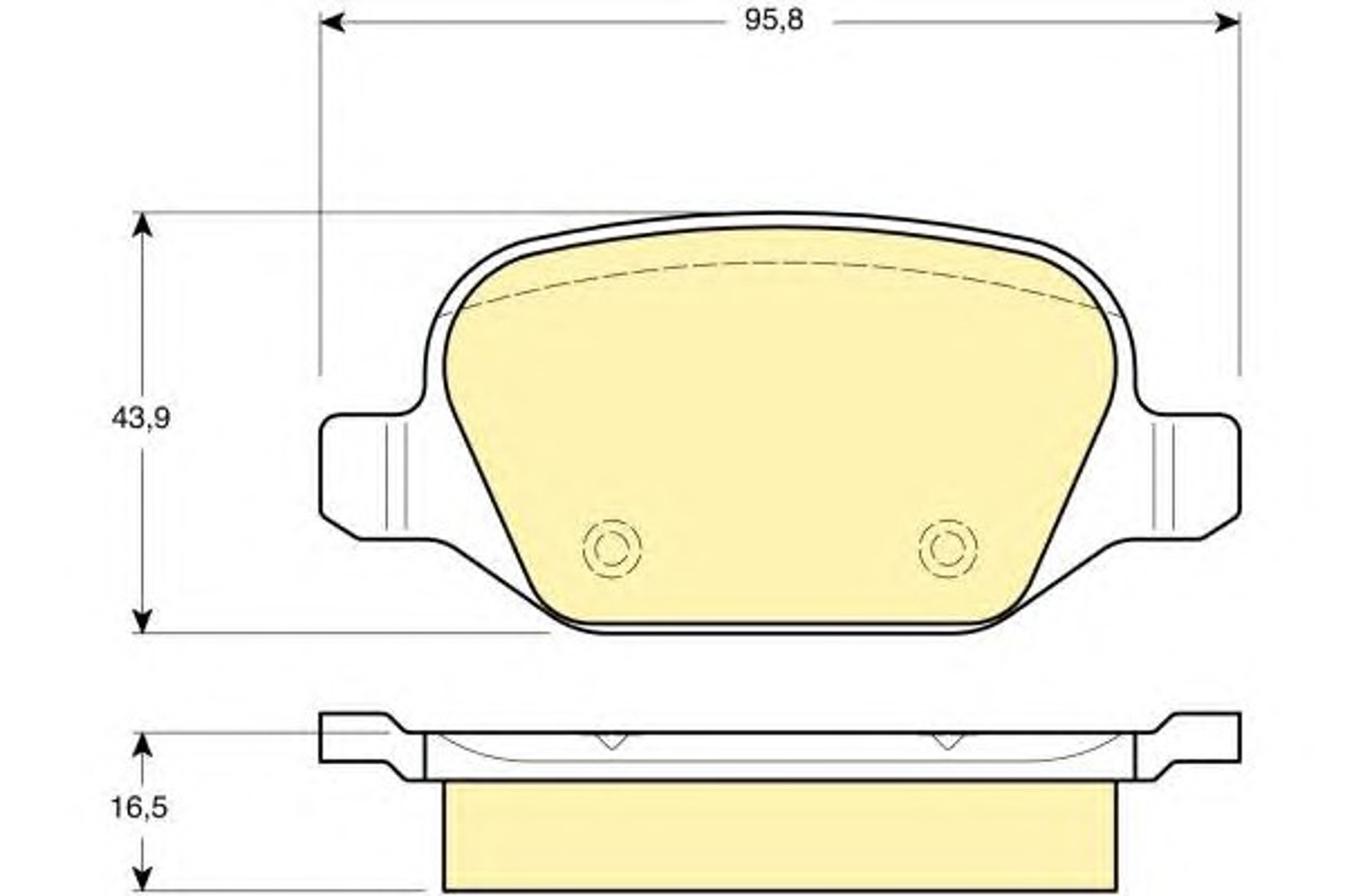 6113961 GIRLING Колодки тормозные дисковые