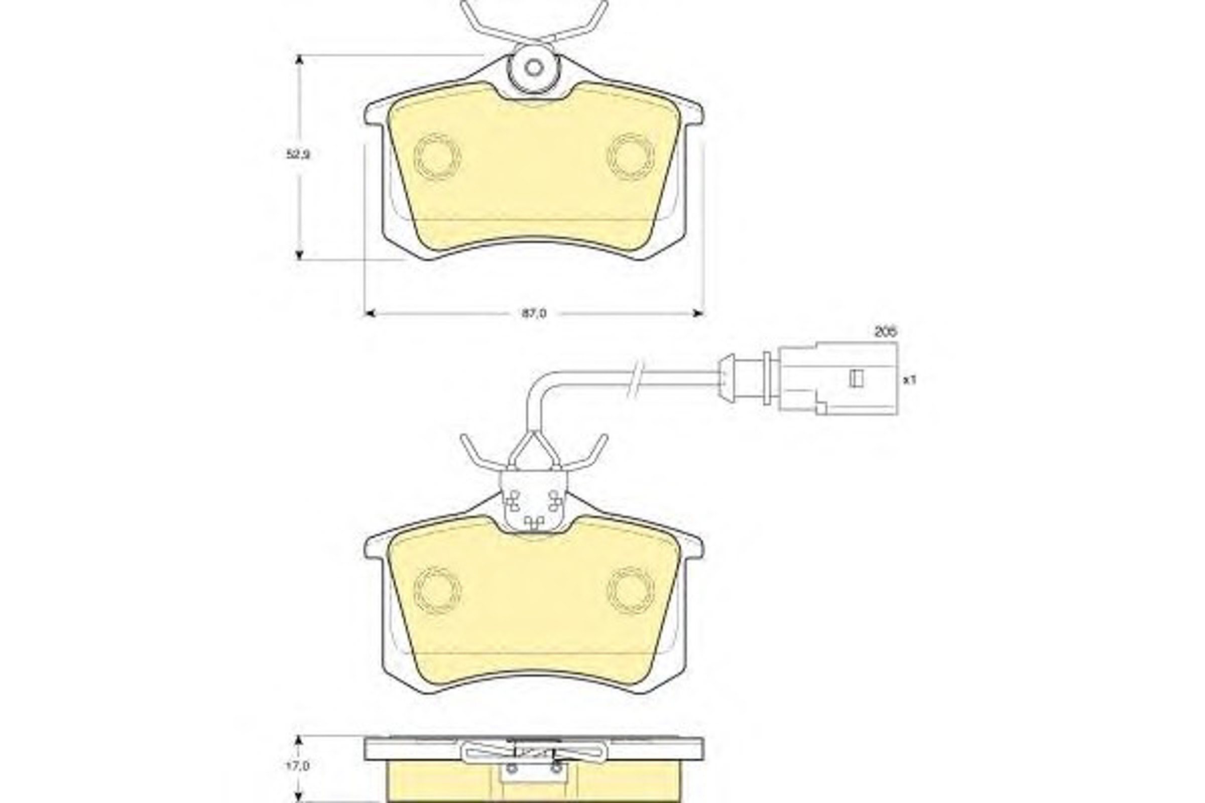 6114151 GIRLING Колодки тормозные дисковые