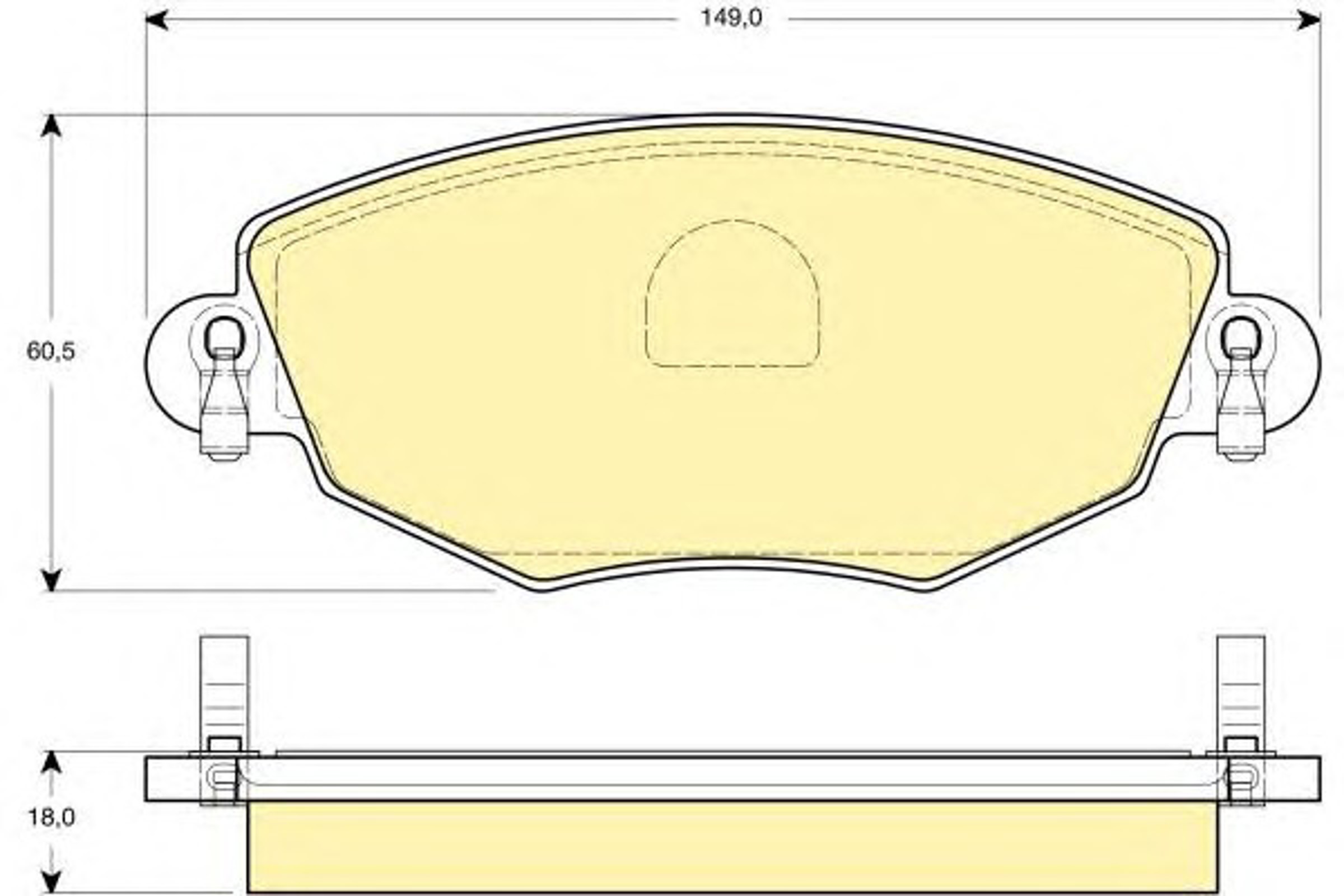 Колодки тормозные дисковые GIRLING 6114344