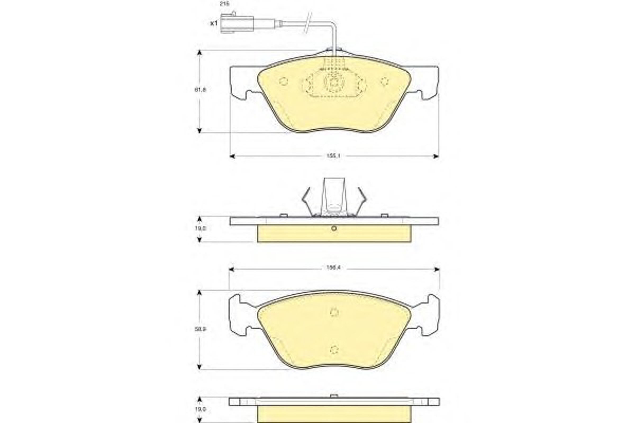 Колодки тормозные дисковые GIRLING 6114452