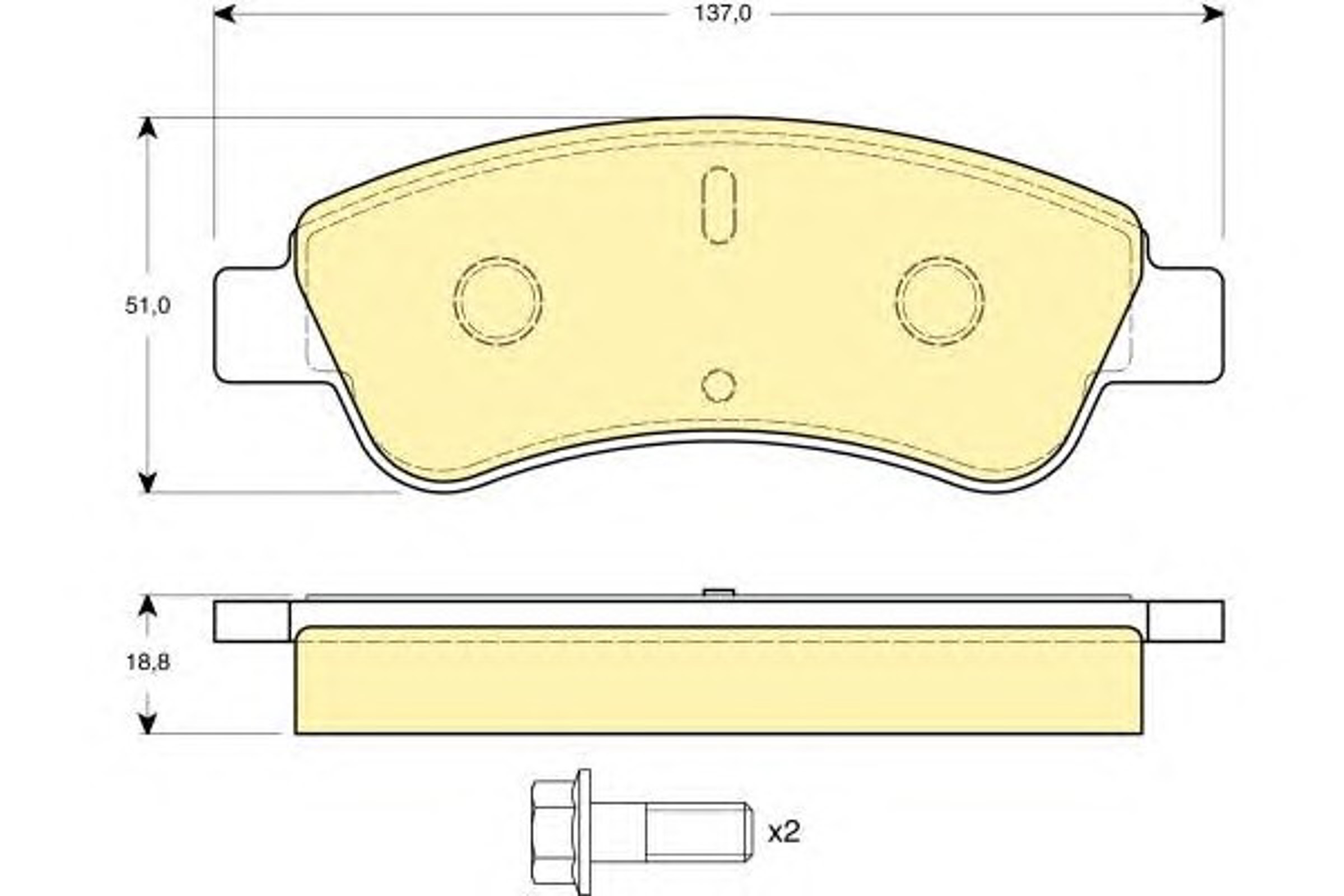 Колодки тормозные дисковые GIRLING 6114634