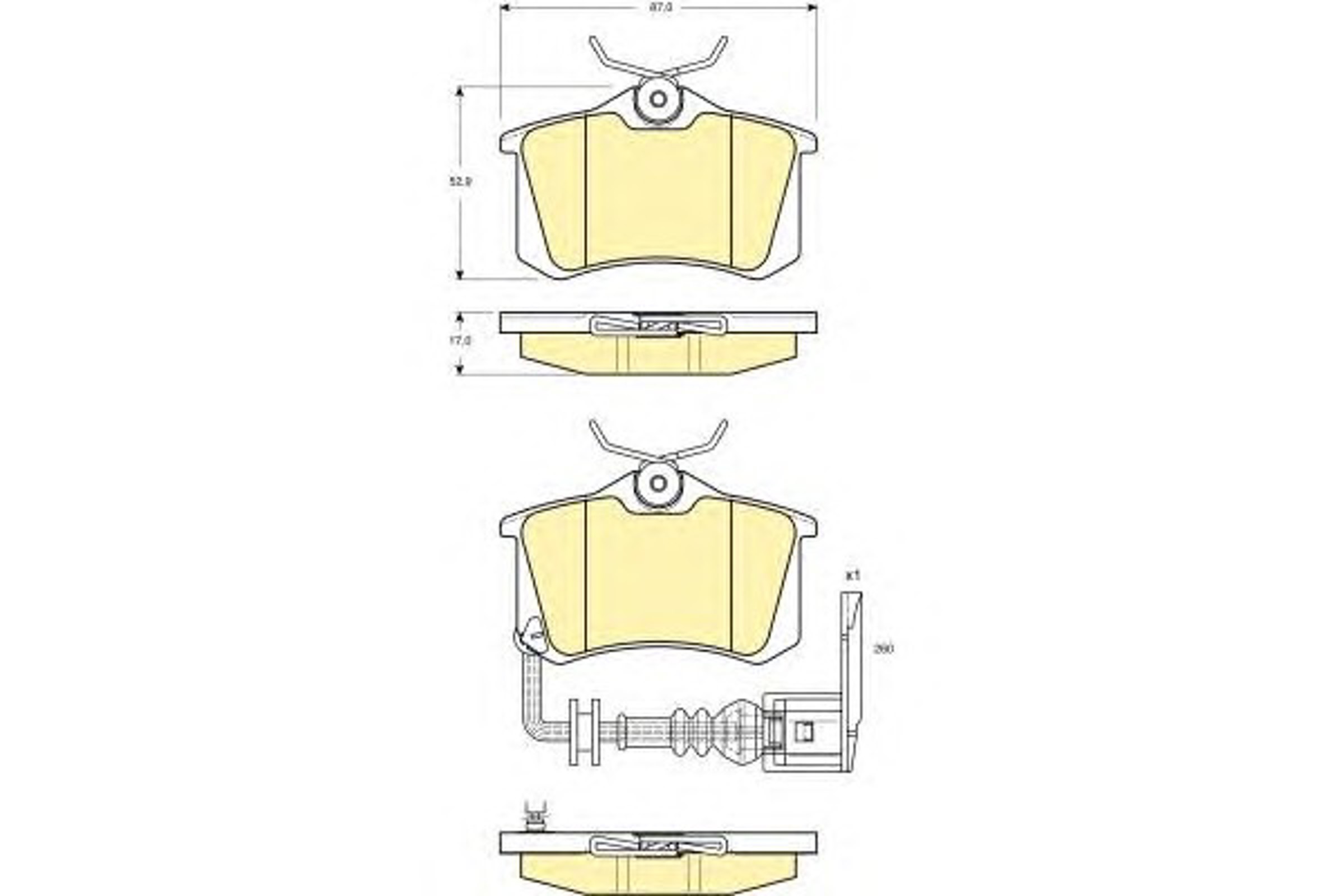 Колодки тормозные дисковые GIRLING 6114751