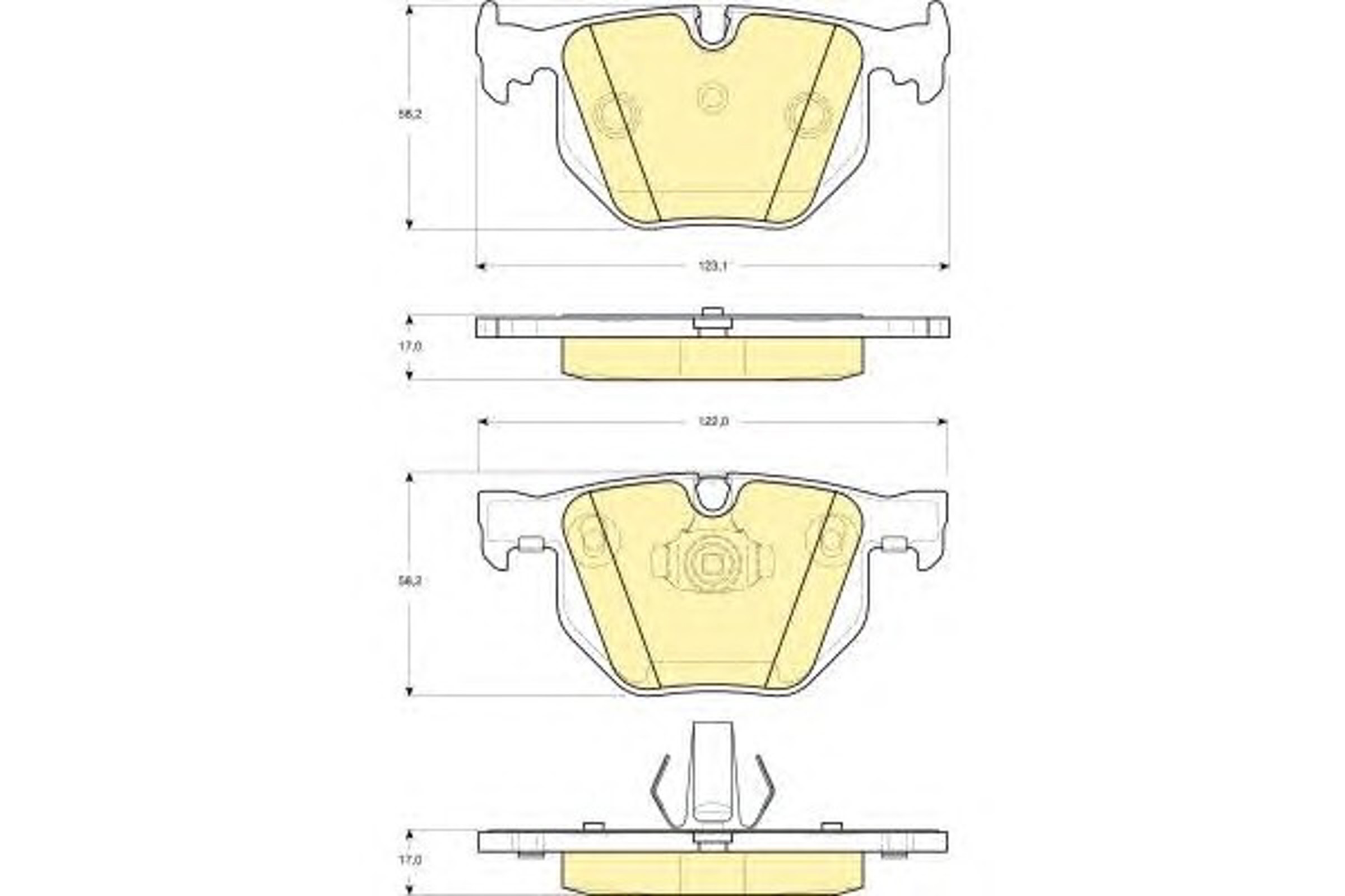 Колодки тормозные дисковые GIRLING 6114992