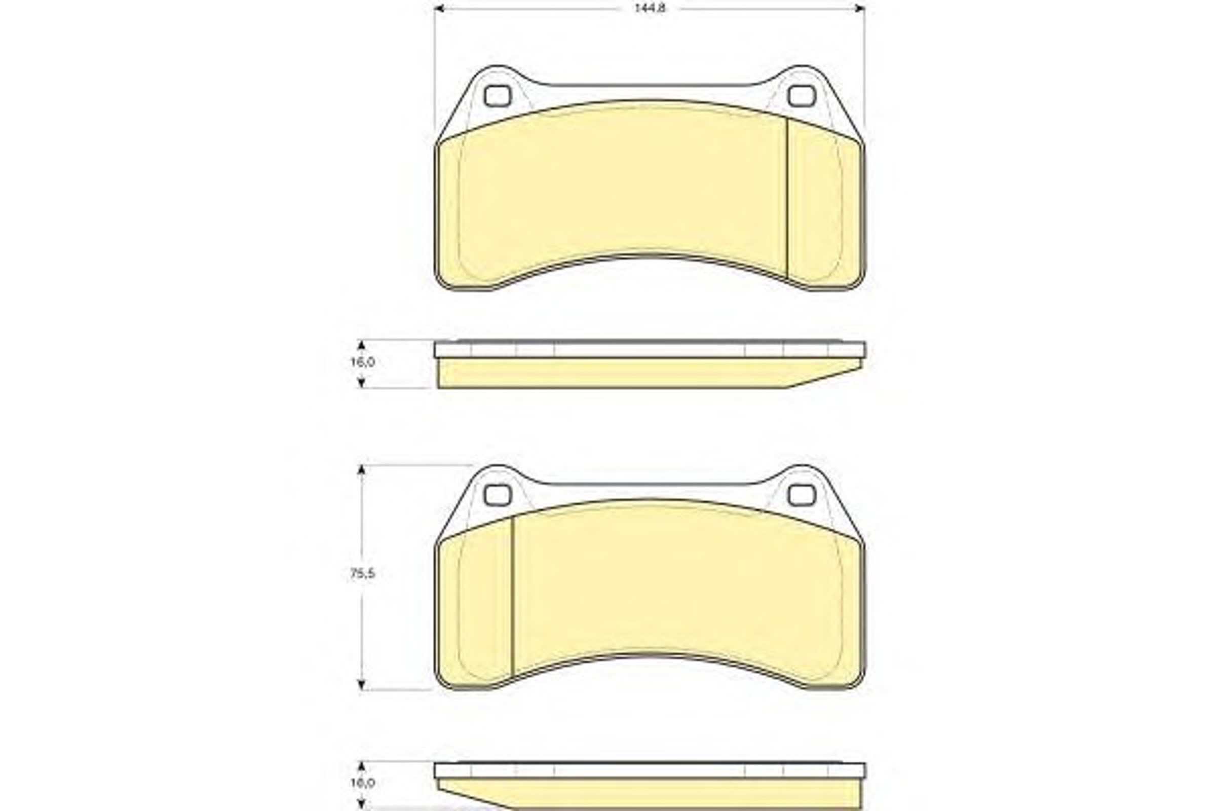 Колодки тормозные дисковые GIRLING 6115129