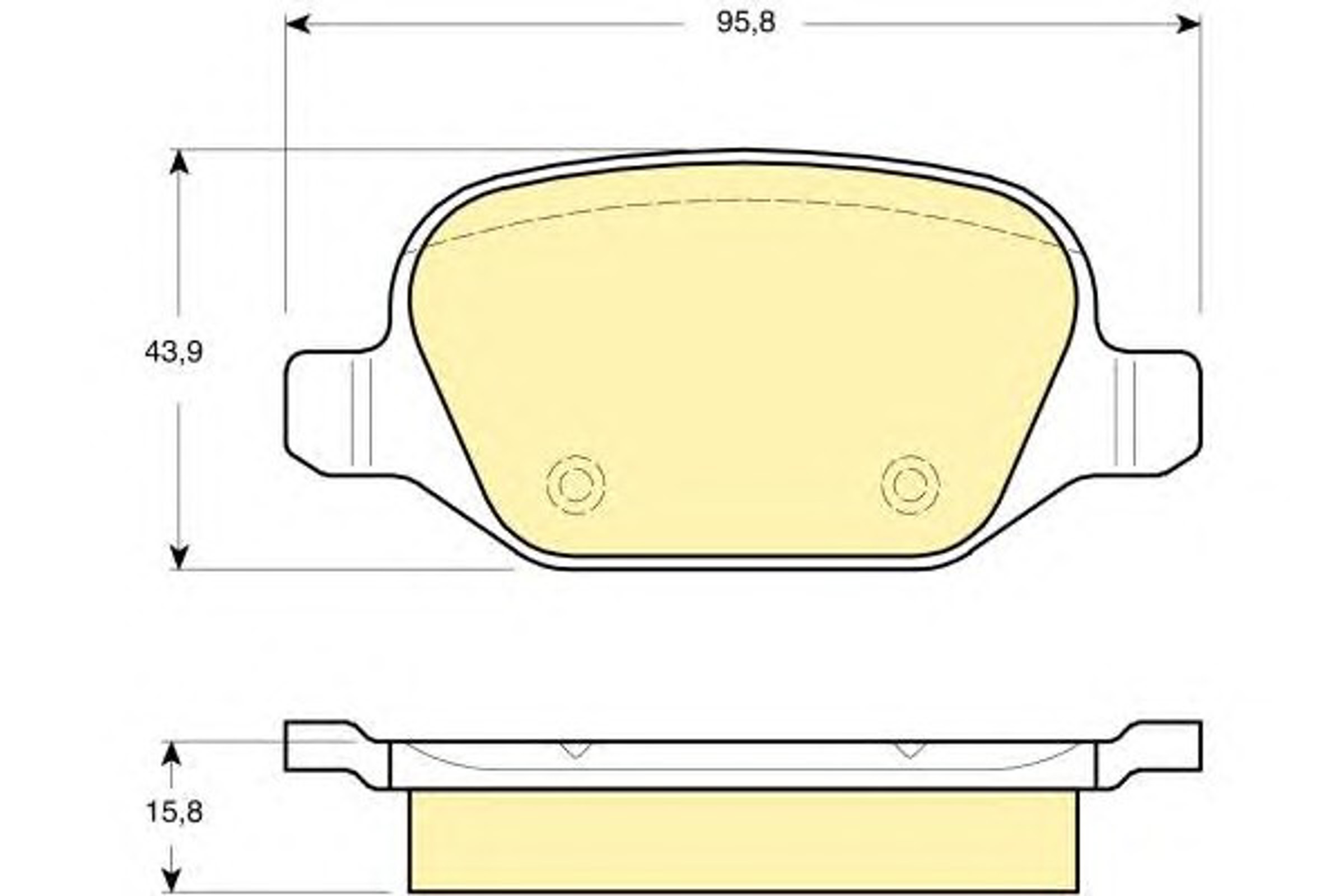 Колодки тормозные дисковые GIRLING 6115201