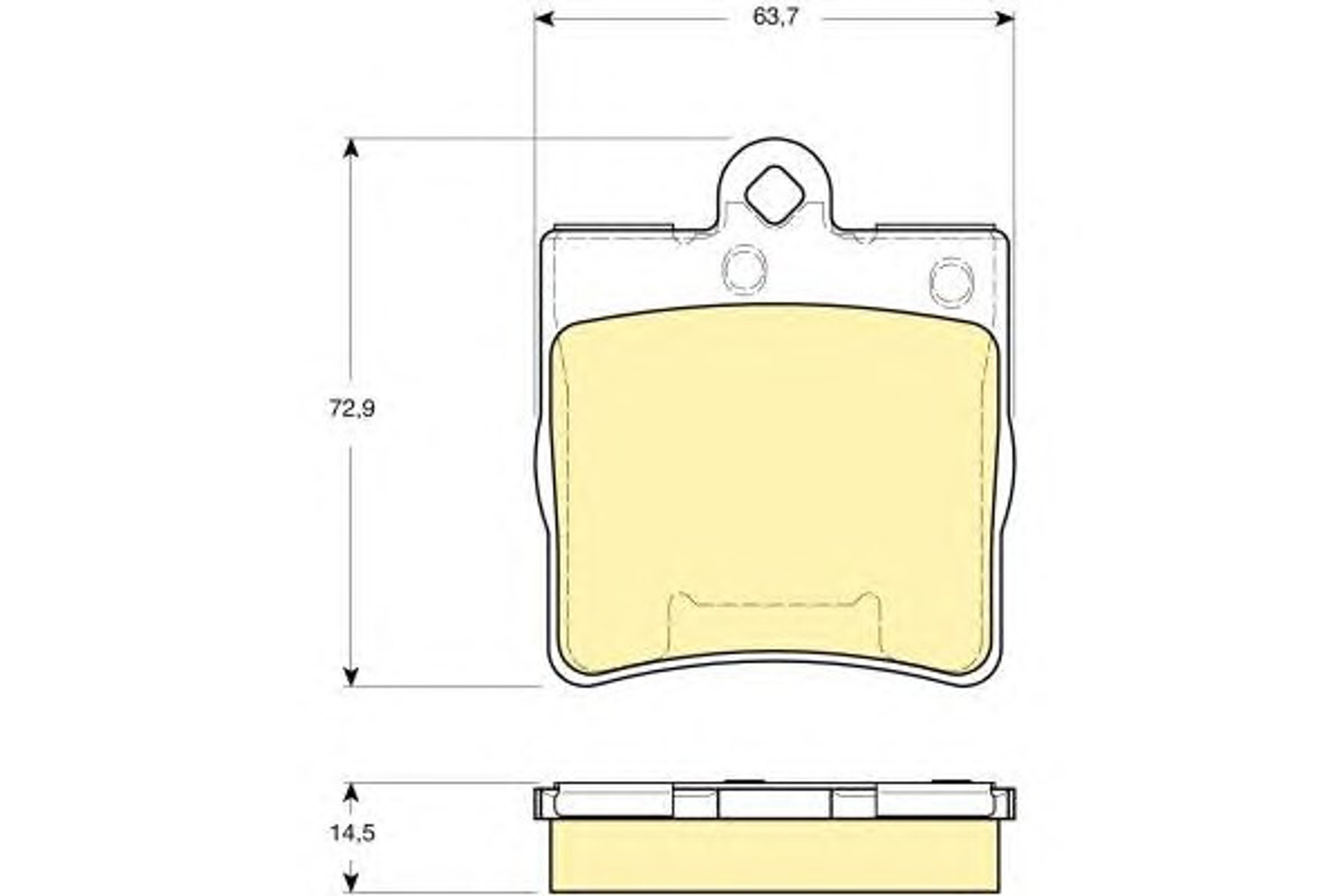 Колодки тормозные дисковые комплект GIRLING 6115452