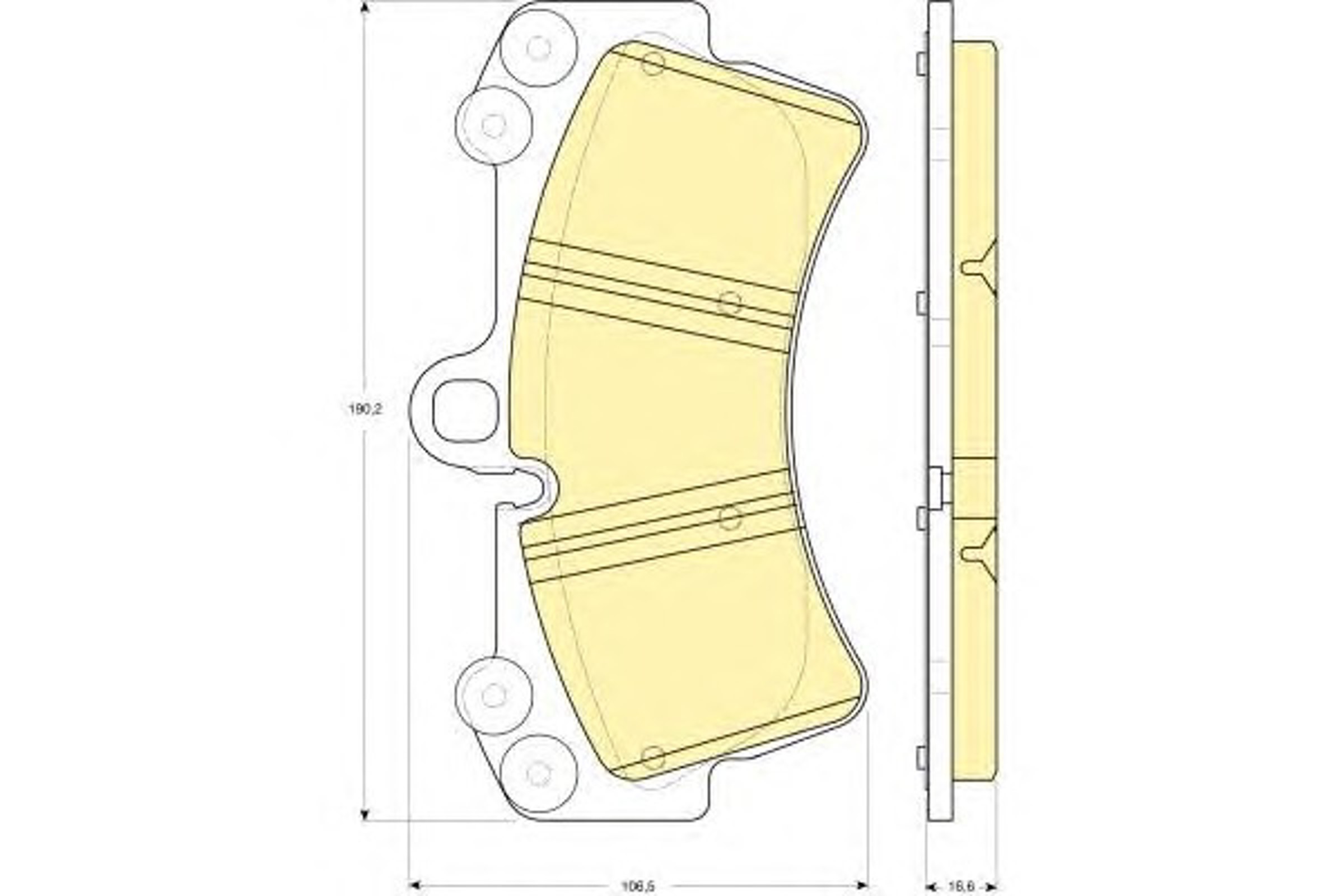 Колодки тормозные дисковые GIRLING 6115489