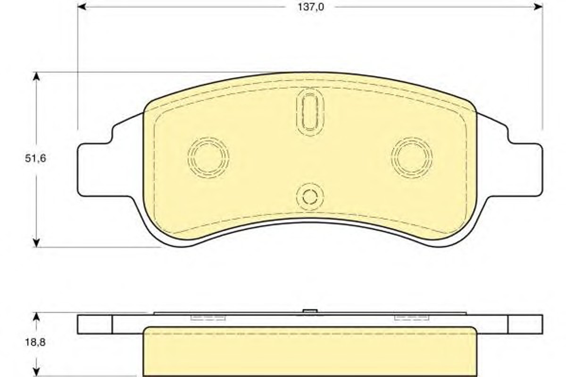 Колодки тормозные дисковые GIRLING 6115634