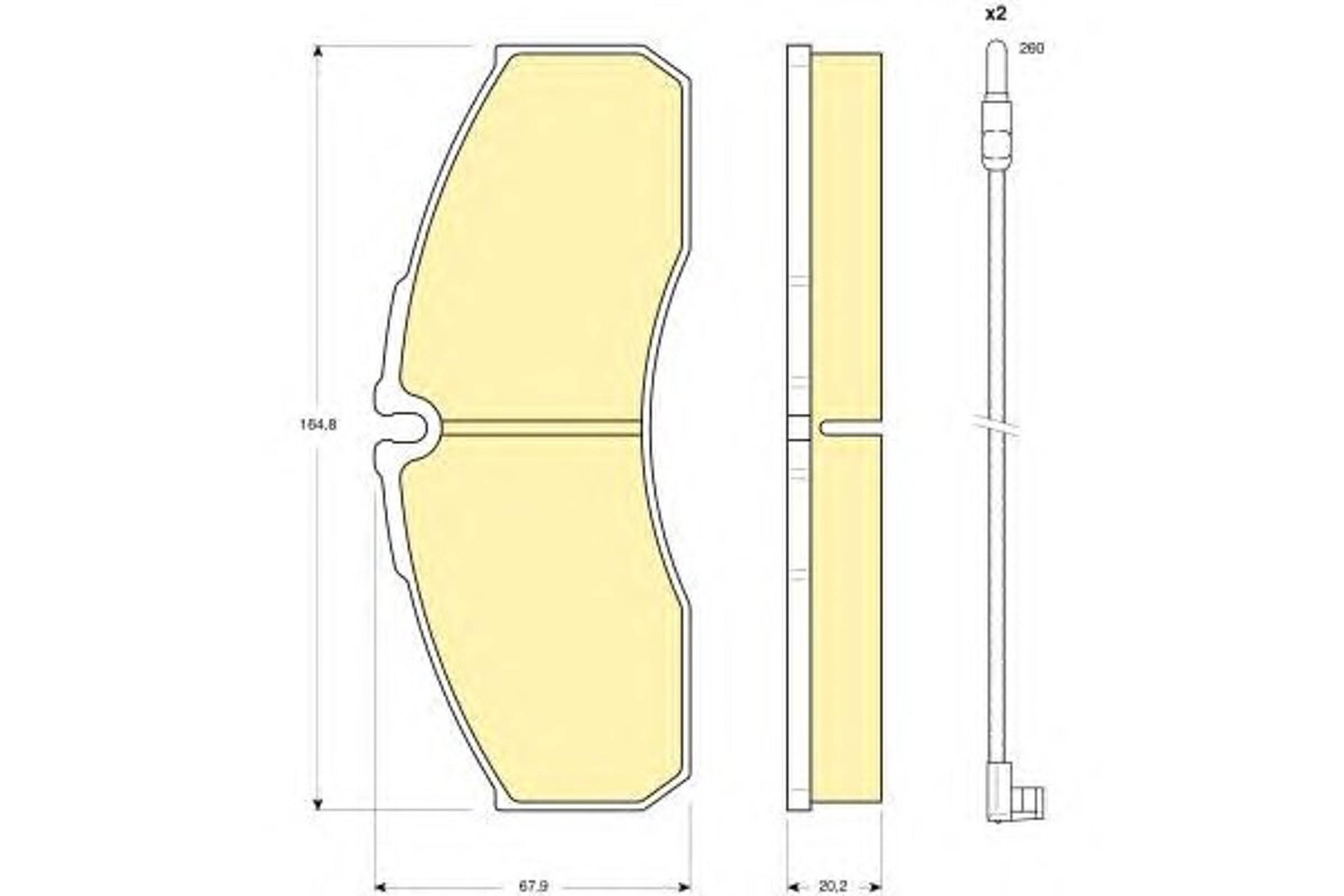 Комплект тормозных колодок дисковый тормоз GIRLING 6116109