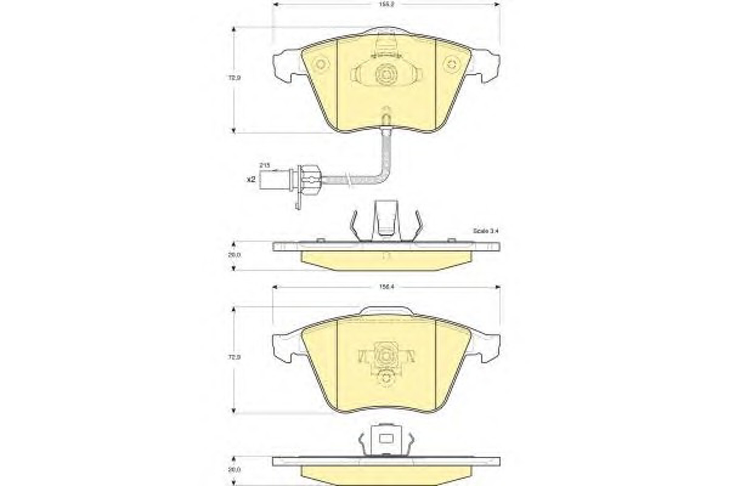 Колодки тормозные дисковые GIRLING 6116172